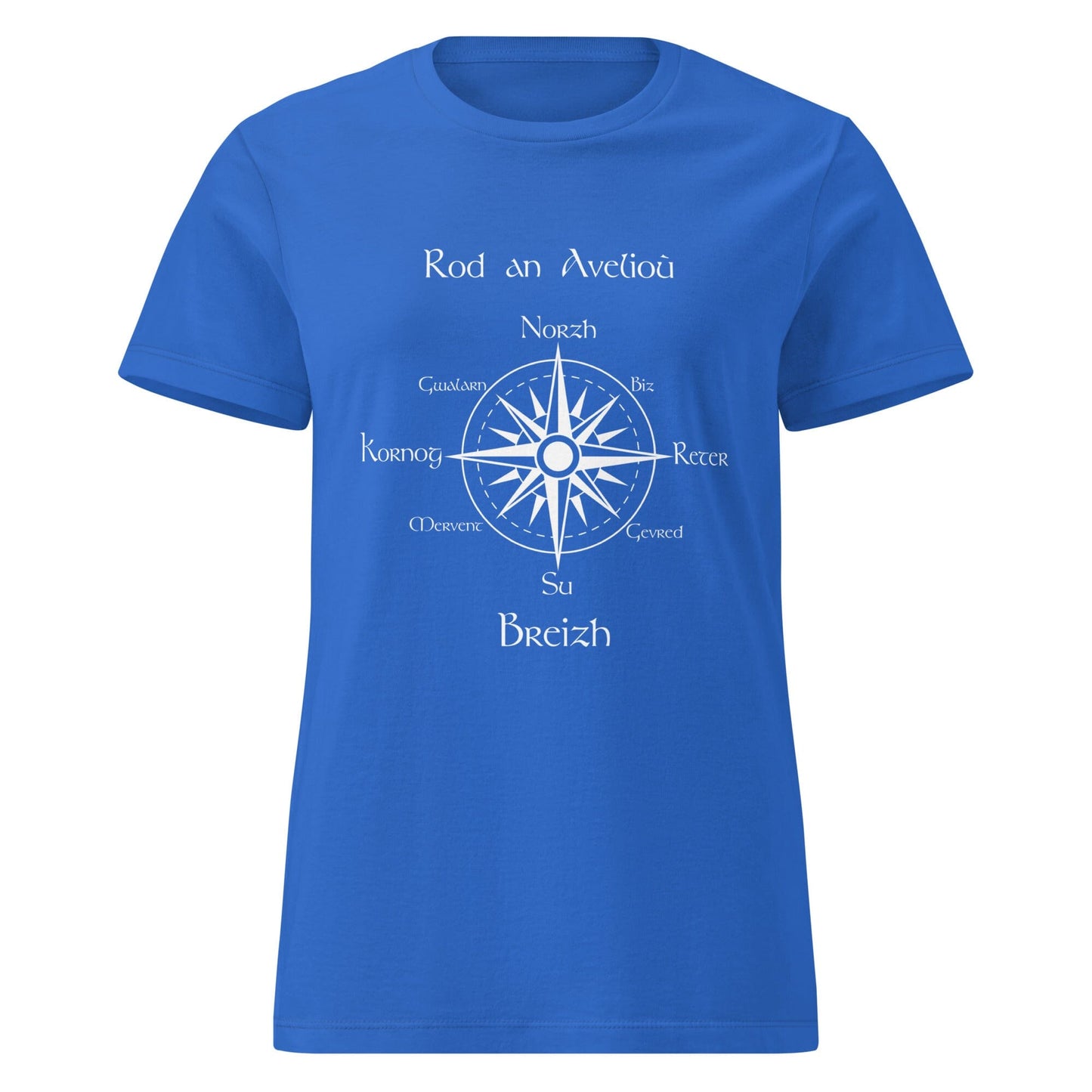 T-shirt Femme Rod an avelioù t-shirt Bevet Breizh Bleu Roi S 