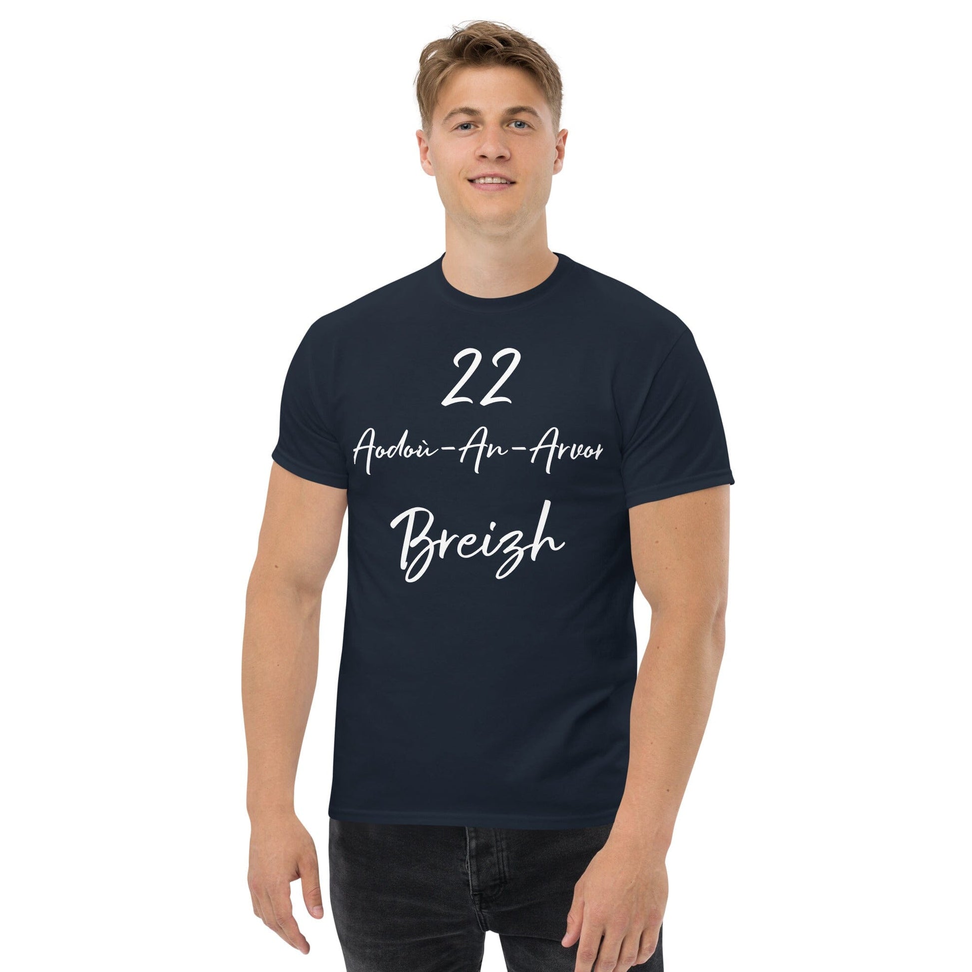 T-shirt homme 22 Aodoù-An-Arvor Breizh Bevet Breizh Bleu Marine S 