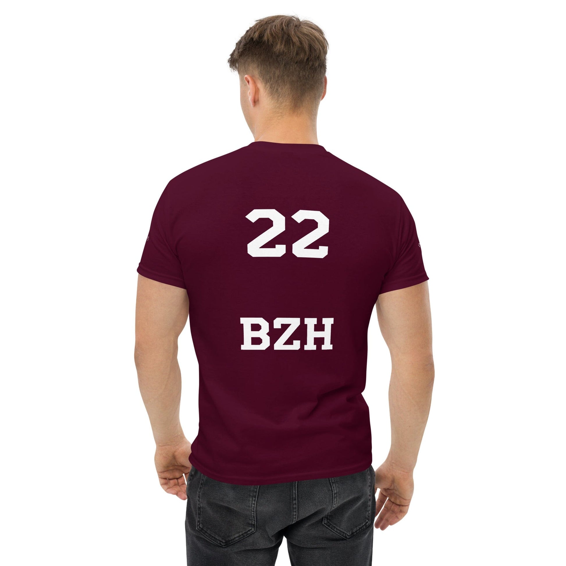 T-shirt homme 22 BZH Bevet Breizh Bordeaux S 