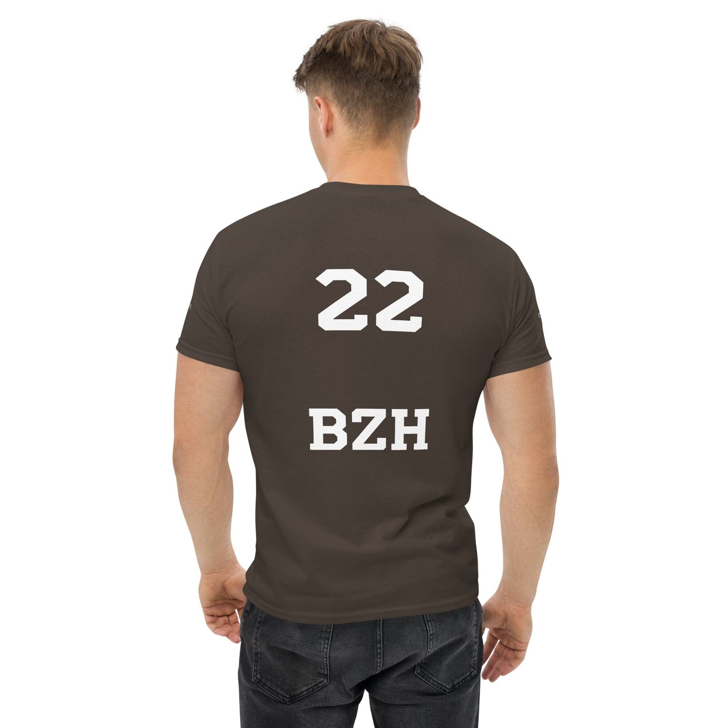 T-shirt homme 22 BZH Bevet Breizh Chocolat Noir S 