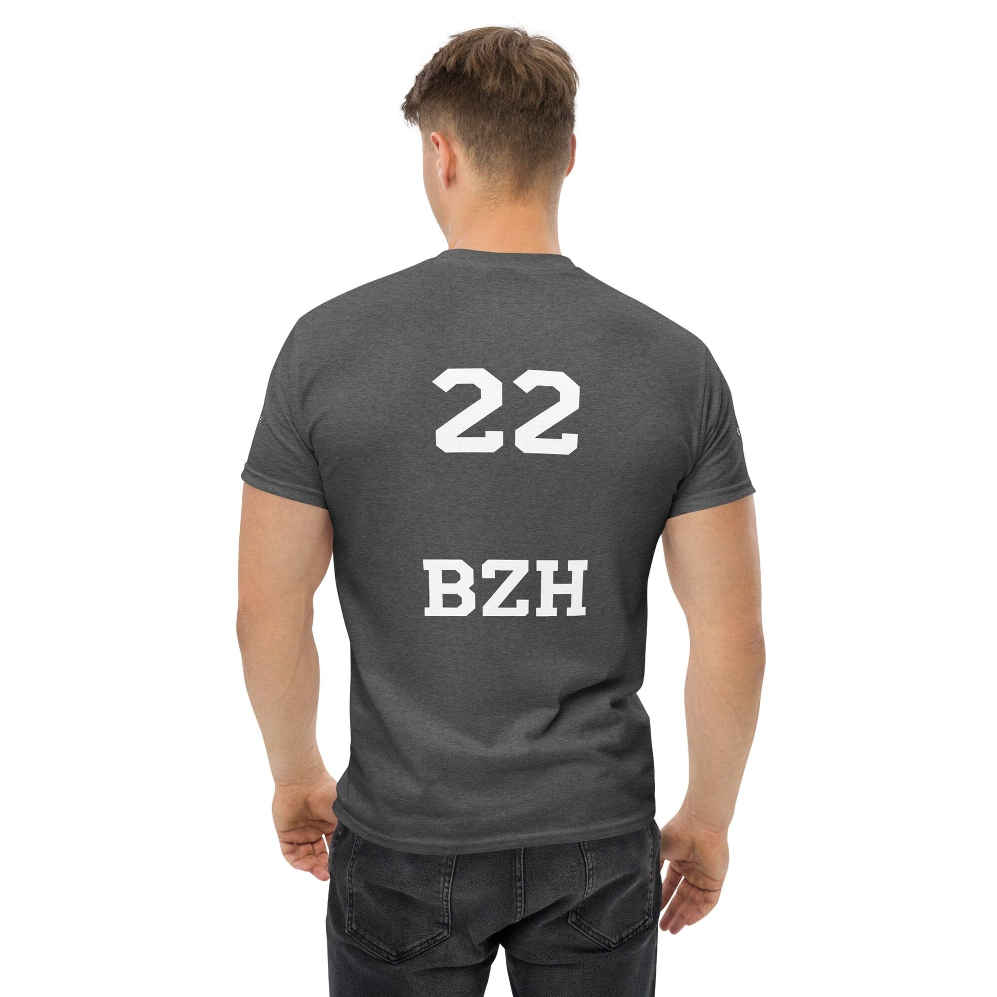 T-shirt homme 22 BZH Bevet Breizh Gris Foncé Chiné S 