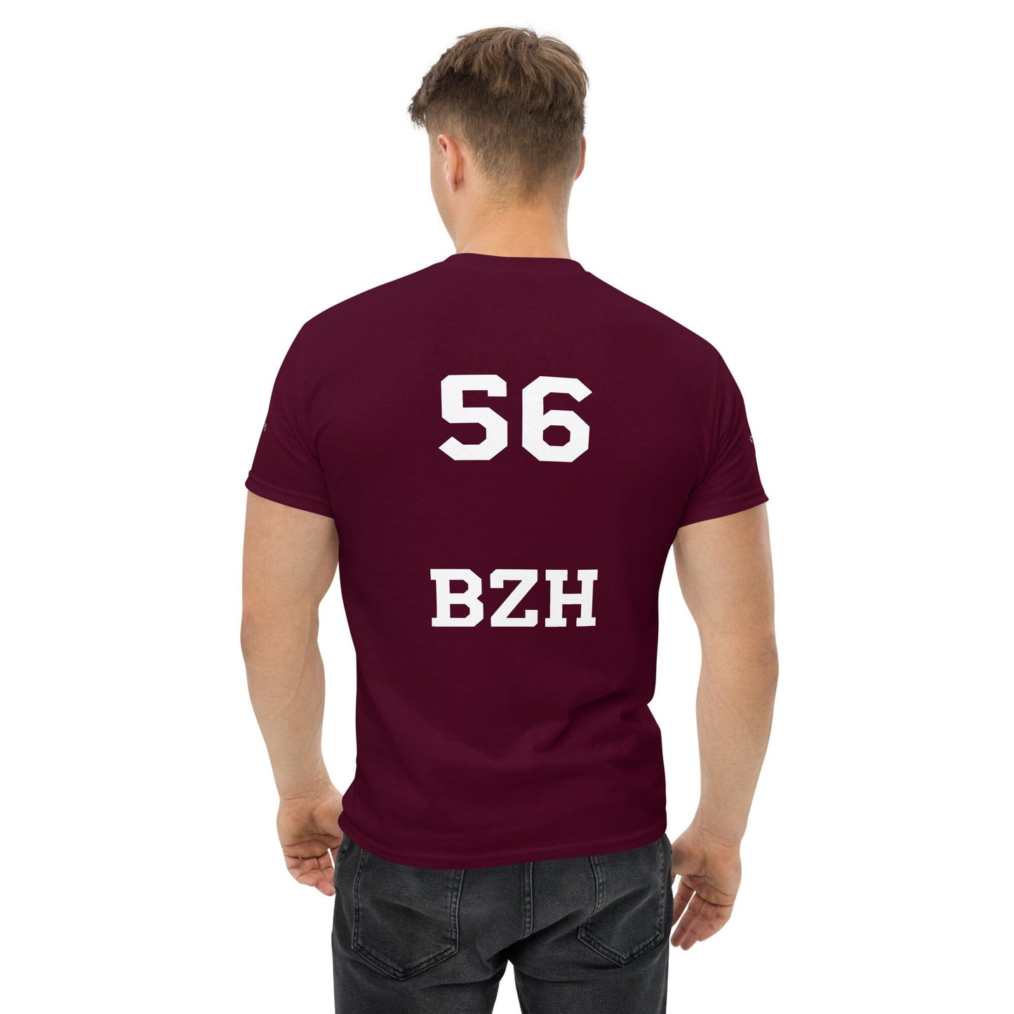 T-shirt homme 56 BZH Bevet Breizh Bordeaux S 