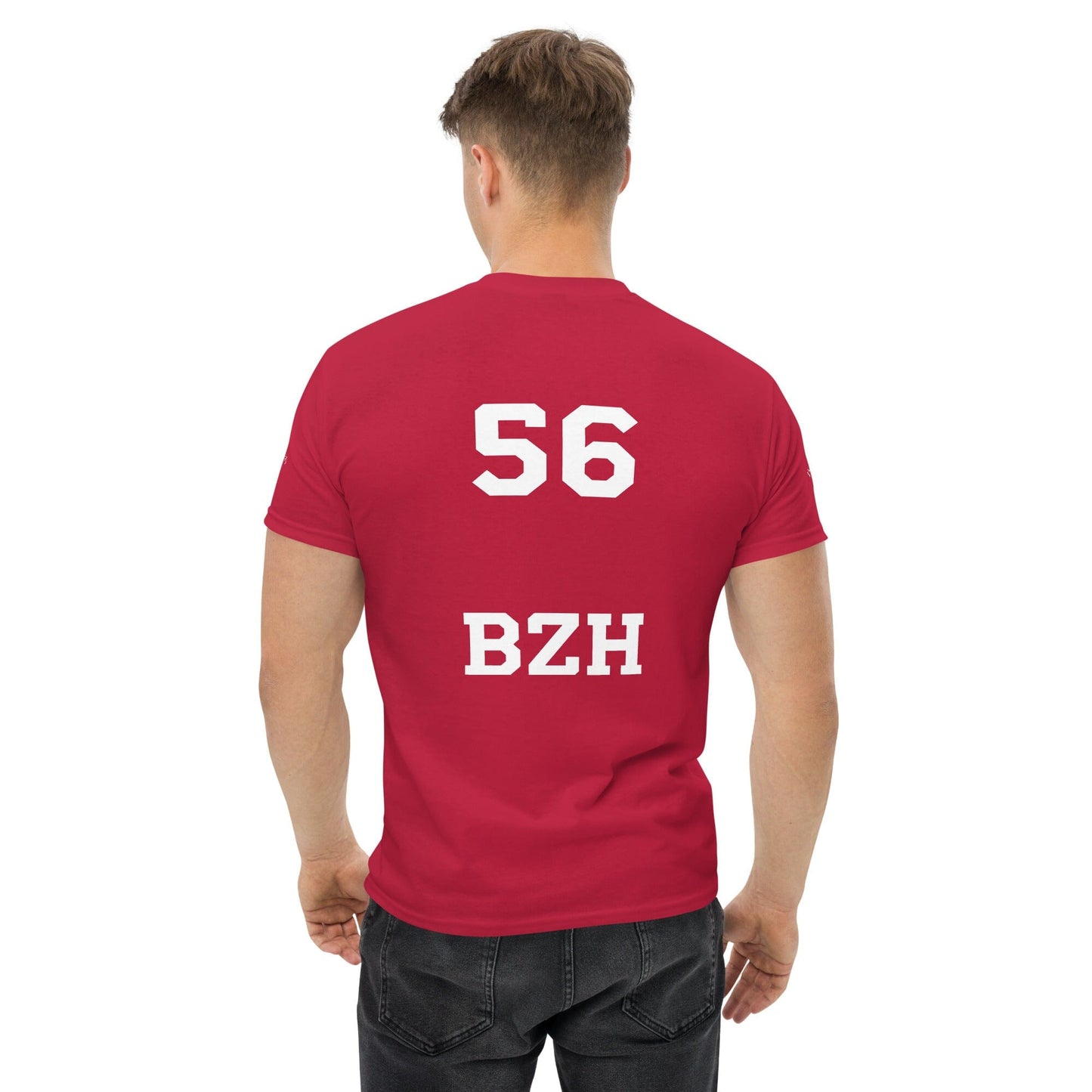 T-shirt homme 56 BZH Bevet Breizh Rouge cardinal S 