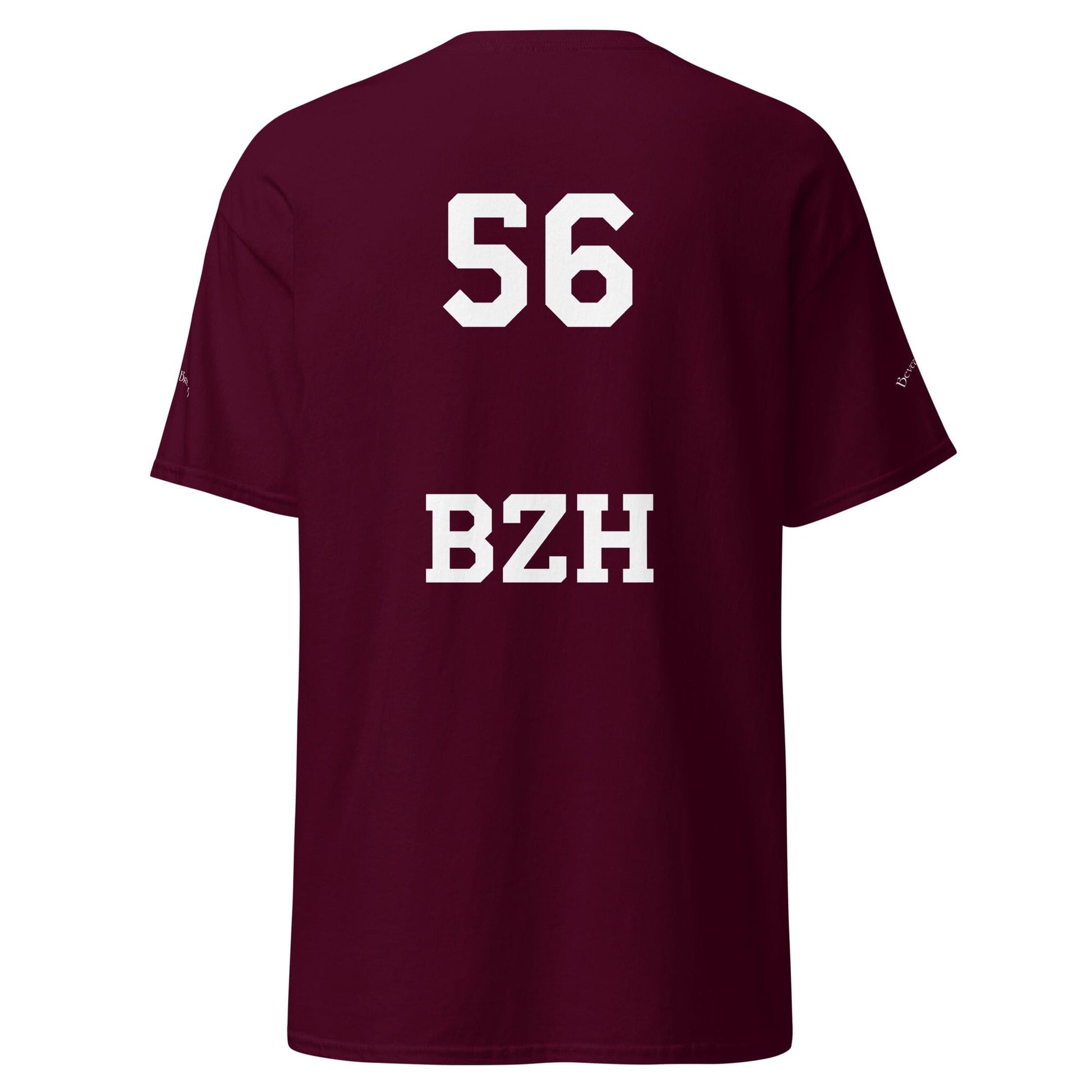 T-shirt homme 56 BZH t-shirt Bevet Breizh Bordeaux S 