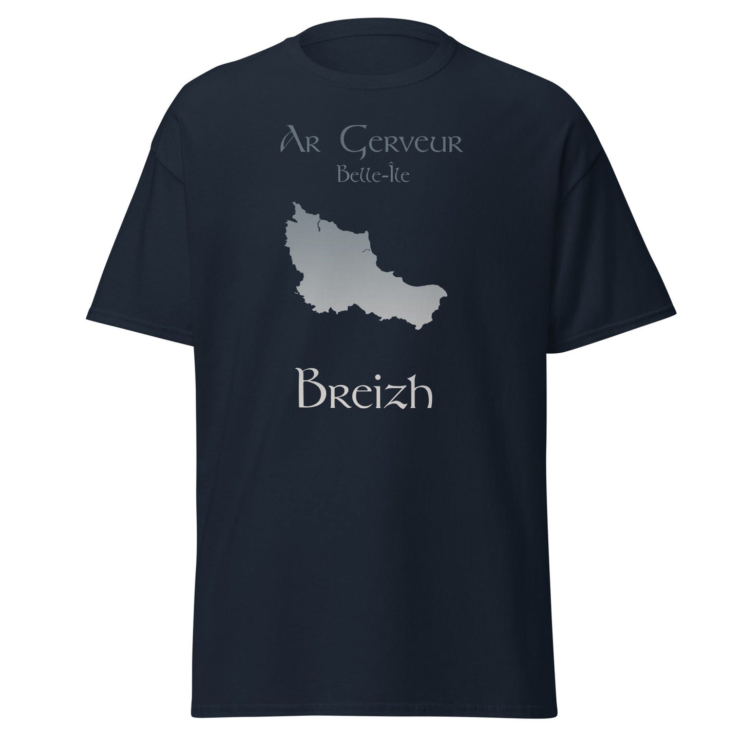 T-shirt homme Ar Gerveur Belle-Île Breizh t-shirt Bevet Breizh Bleu Marine S 