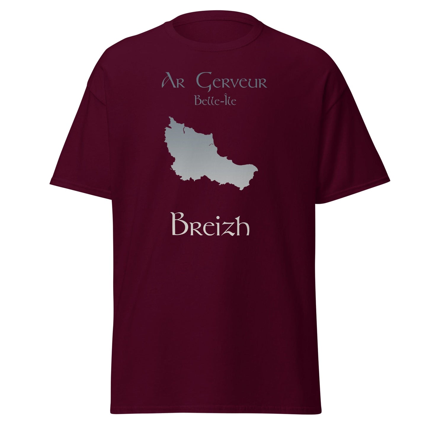 T-shirt homme Ar Gerveur Belle-Île Breizh t-shirt Bevet Breizh Bordeaux S 