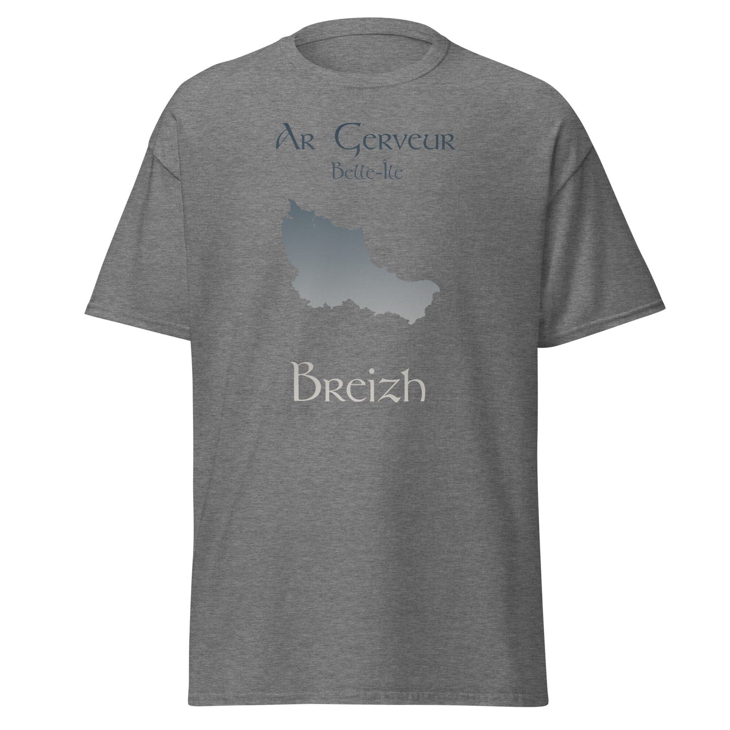 T-shirt homme Ar Gerveur Belle-Île Breizh t-shirt Bevet Breizh Graphite Heather S 
