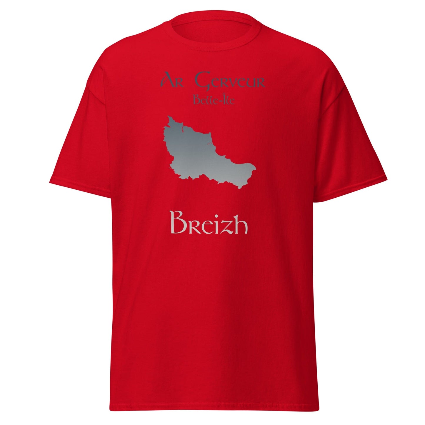 T-shirt homme Ar Gerveur Belle-Île Breizh t-shirt Bevet Breizh Rouge S 