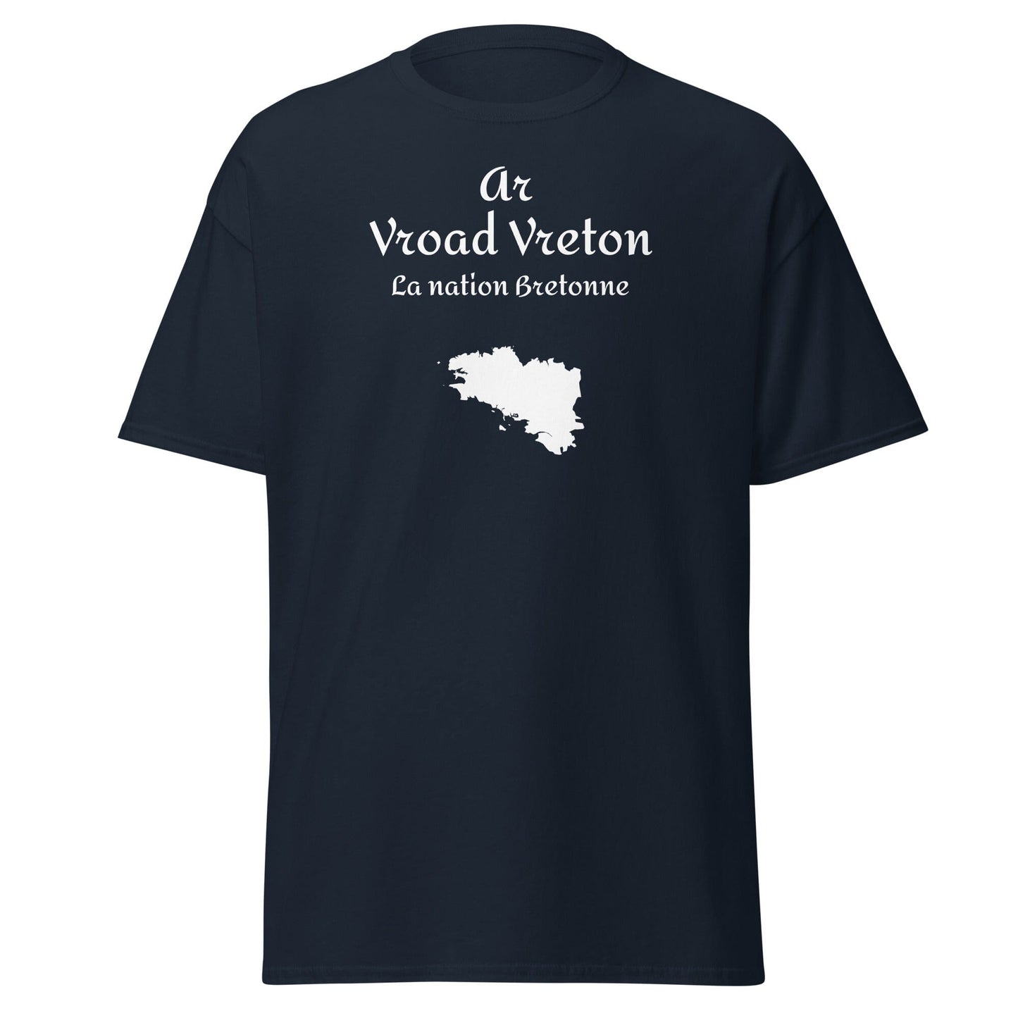 T-shirt homme Ar Vroad Vreton t-shirt Bevet Breizh Bleu Marine S 