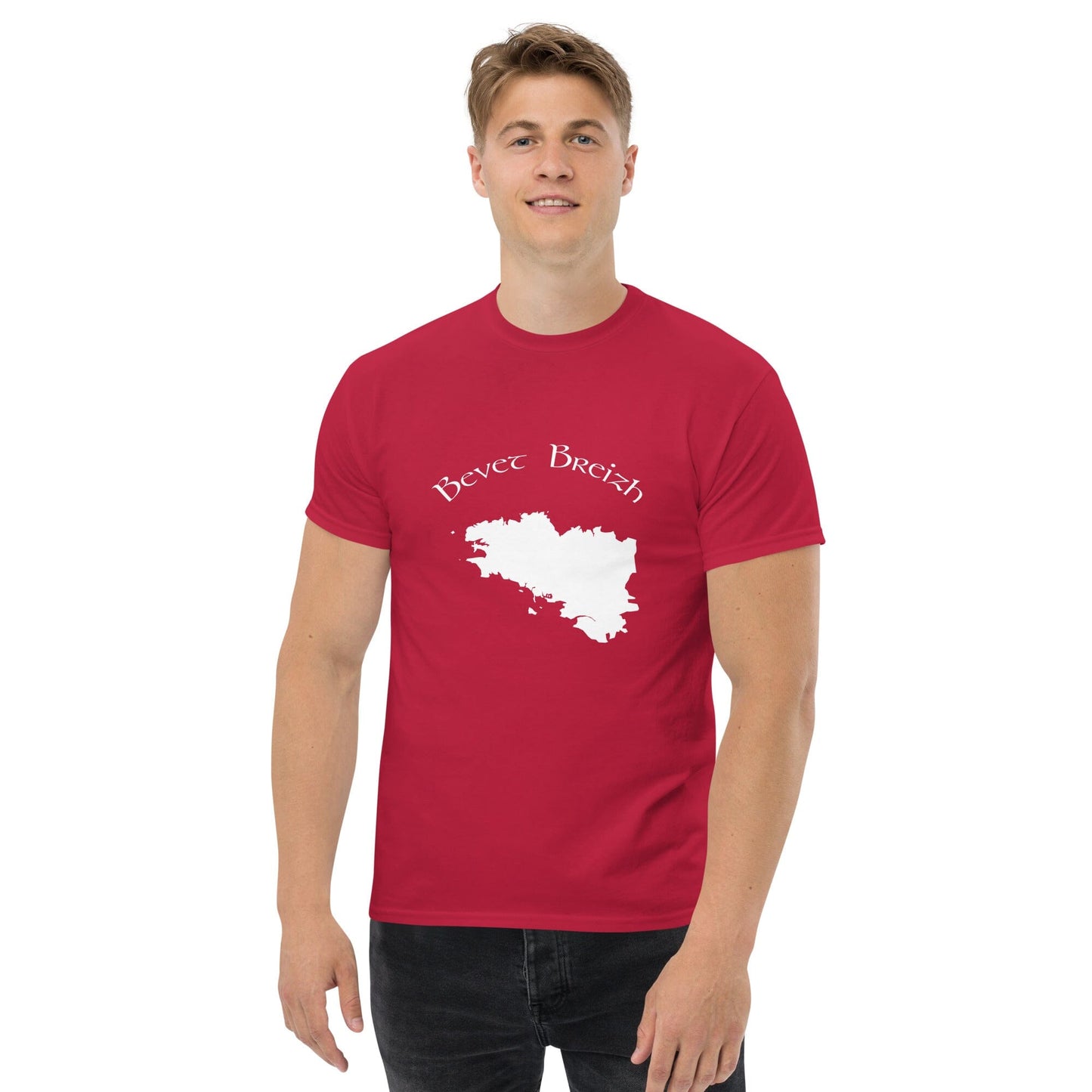 T-shirt homme Bevet Breizh Bevet Breizh Rouge cardinal S 