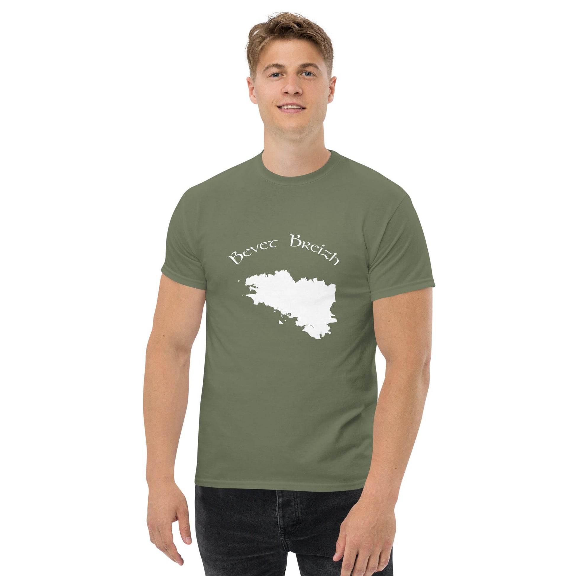 T-shirt homme Bevet Breizh Bevet Breizh Vert Militaire S 