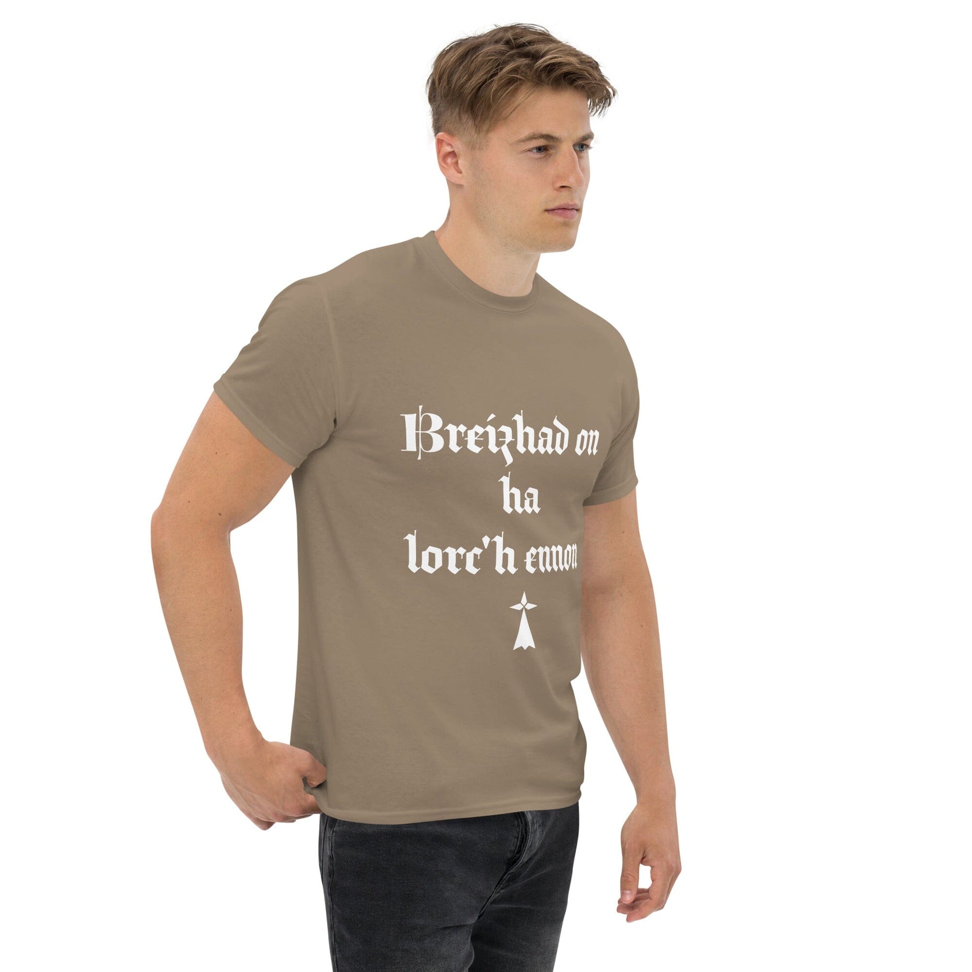 T-shirt homme Breizhad on ha lorc'h ennon Bevet Breizh Brown Savana S 