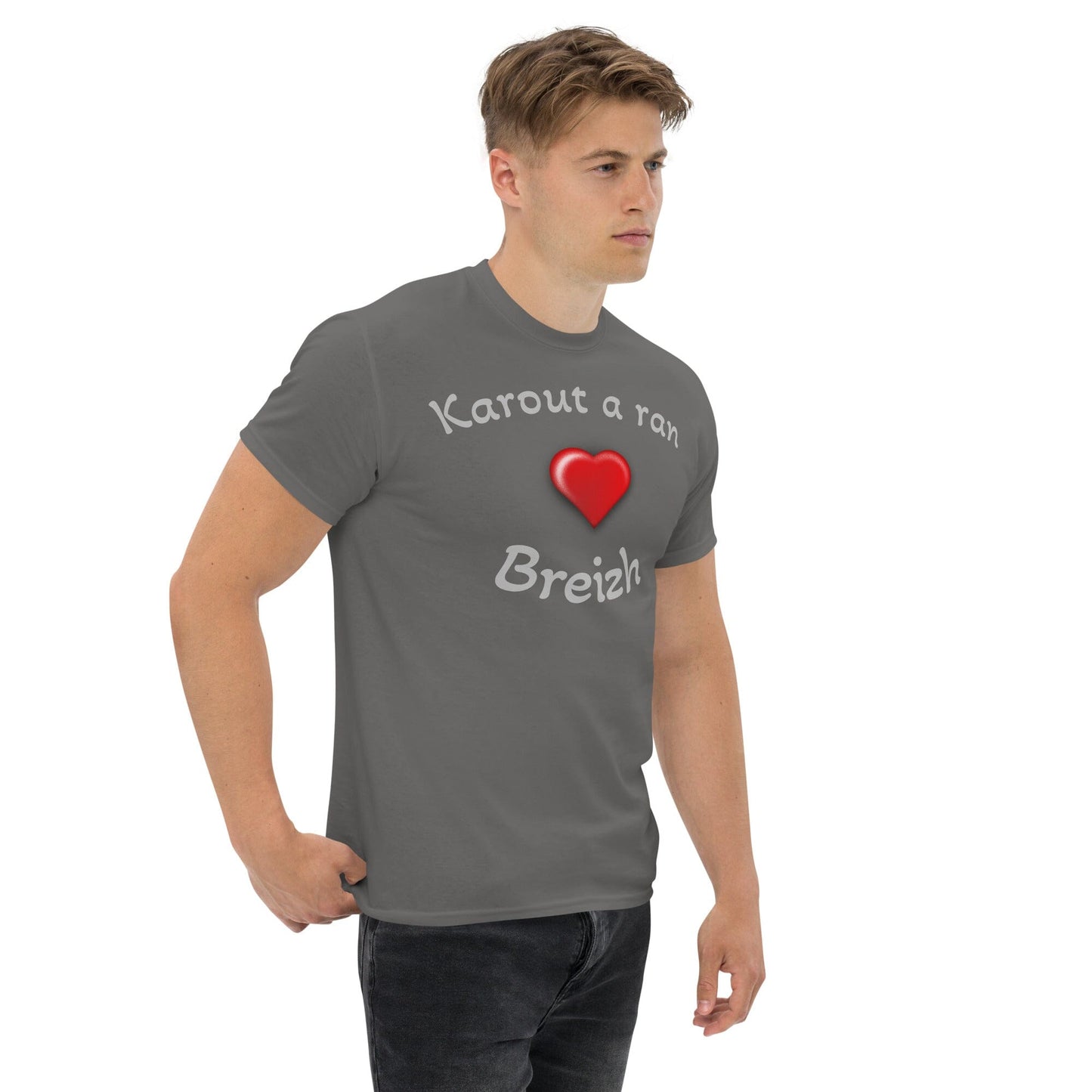 T-shirt homme Karout a ran Breizh Bevet Breizh Anthracite S 