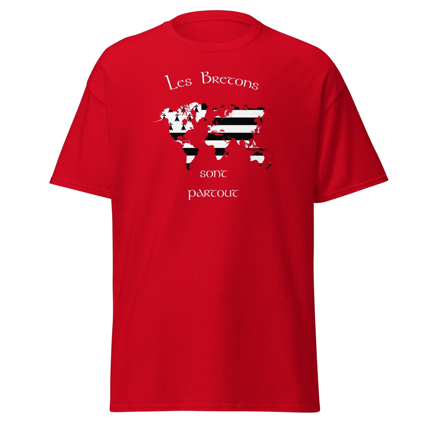 T-shirt homme les Bretons sont partout t-shirt Bevet Breizh Rouge S 