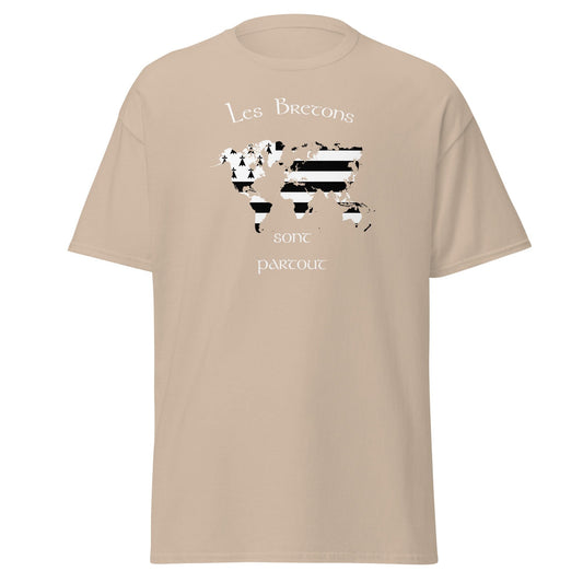 T-shirt homme les Bretons sont partout t-shirt Bevet Breizh Sable S 