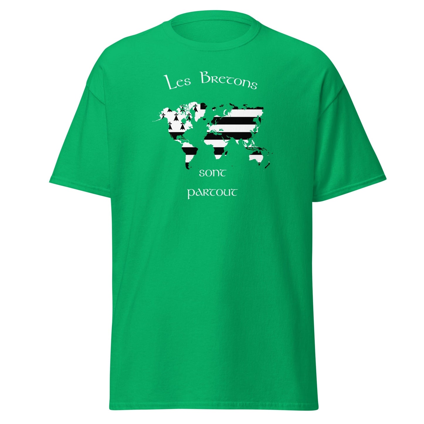 T-shirt homme les Bretons sont partout t-shirt Bevet Breizh Vert menthe S 