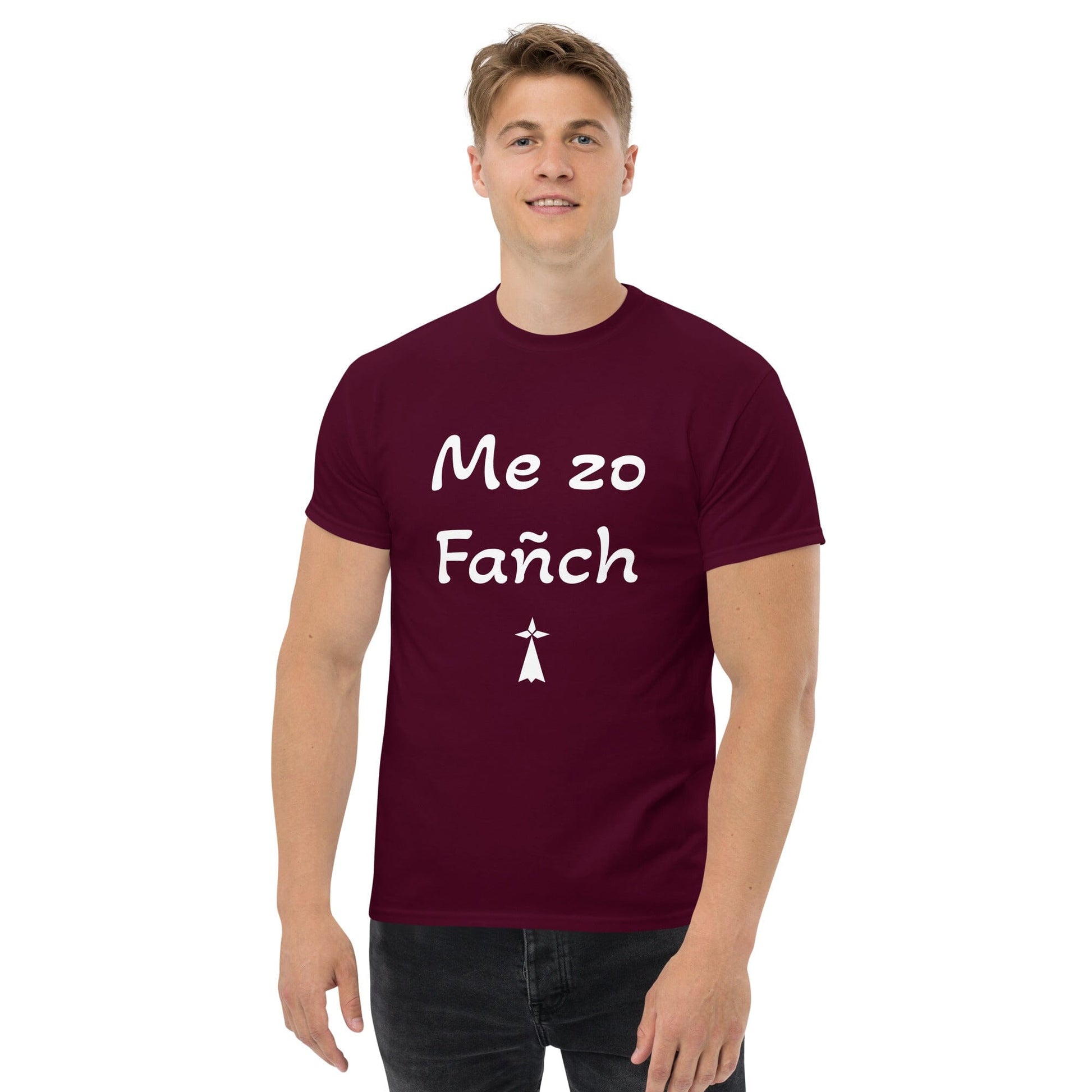 T-shirt homme Me zo Fañch Bevet Breizh Bordeaux S 