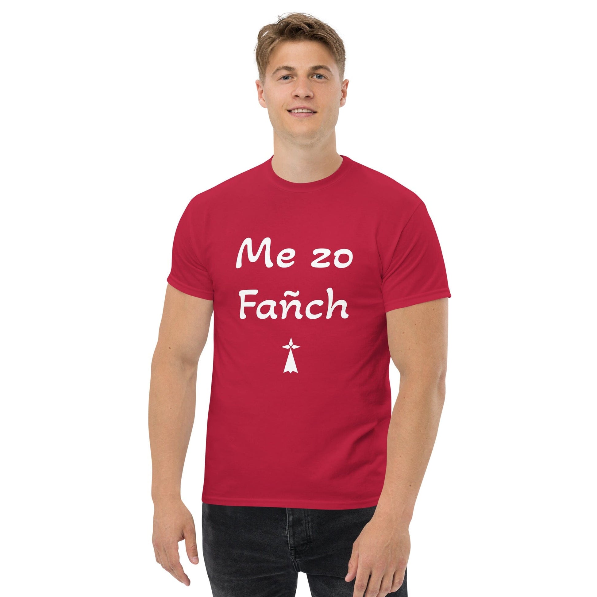 T-shirt homme Me zo Fañch Bevet Breizh Rouge cardinal S 