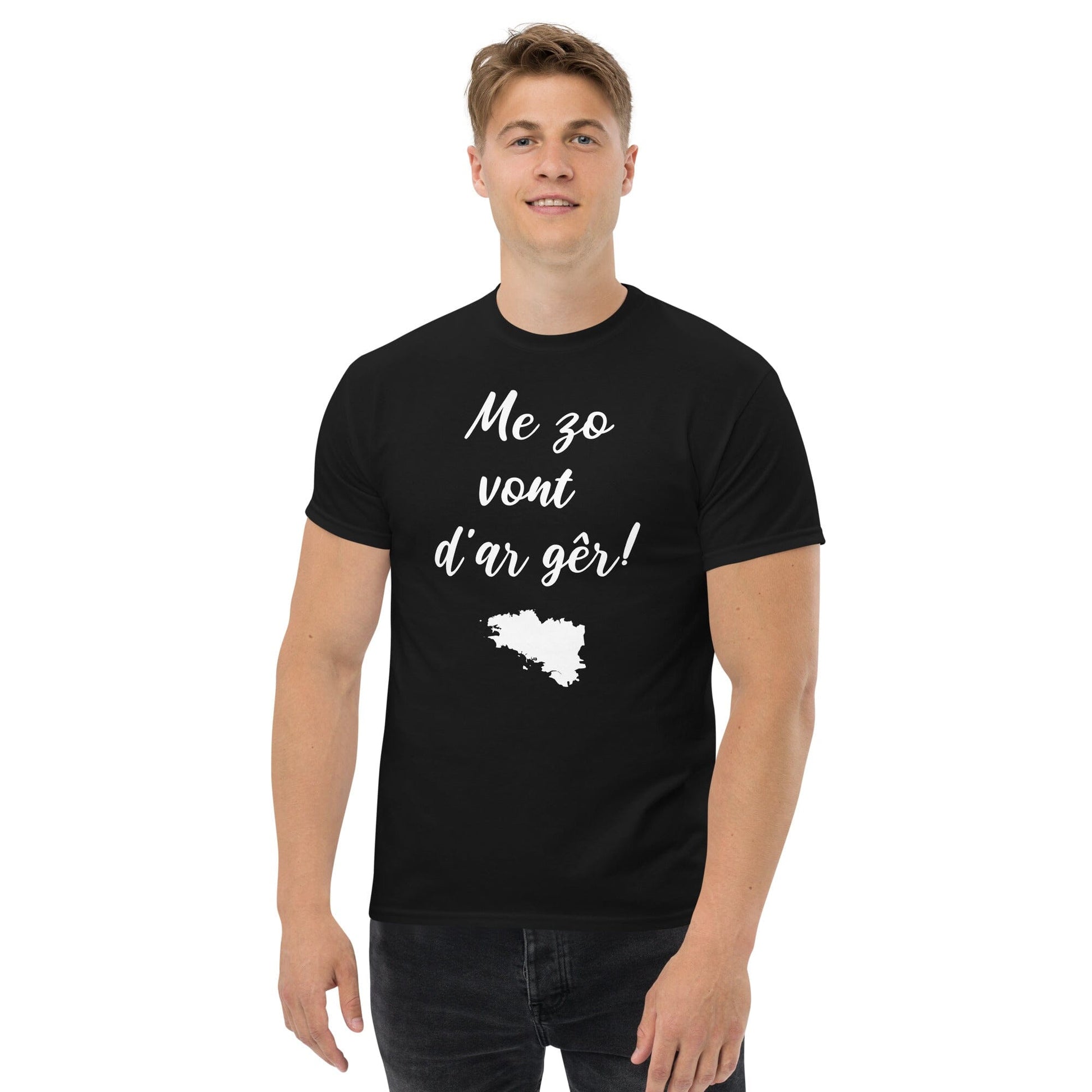 T-shirt homme Me zo vont d'ar gêr t-shirt Bevet Breizh Noir S 