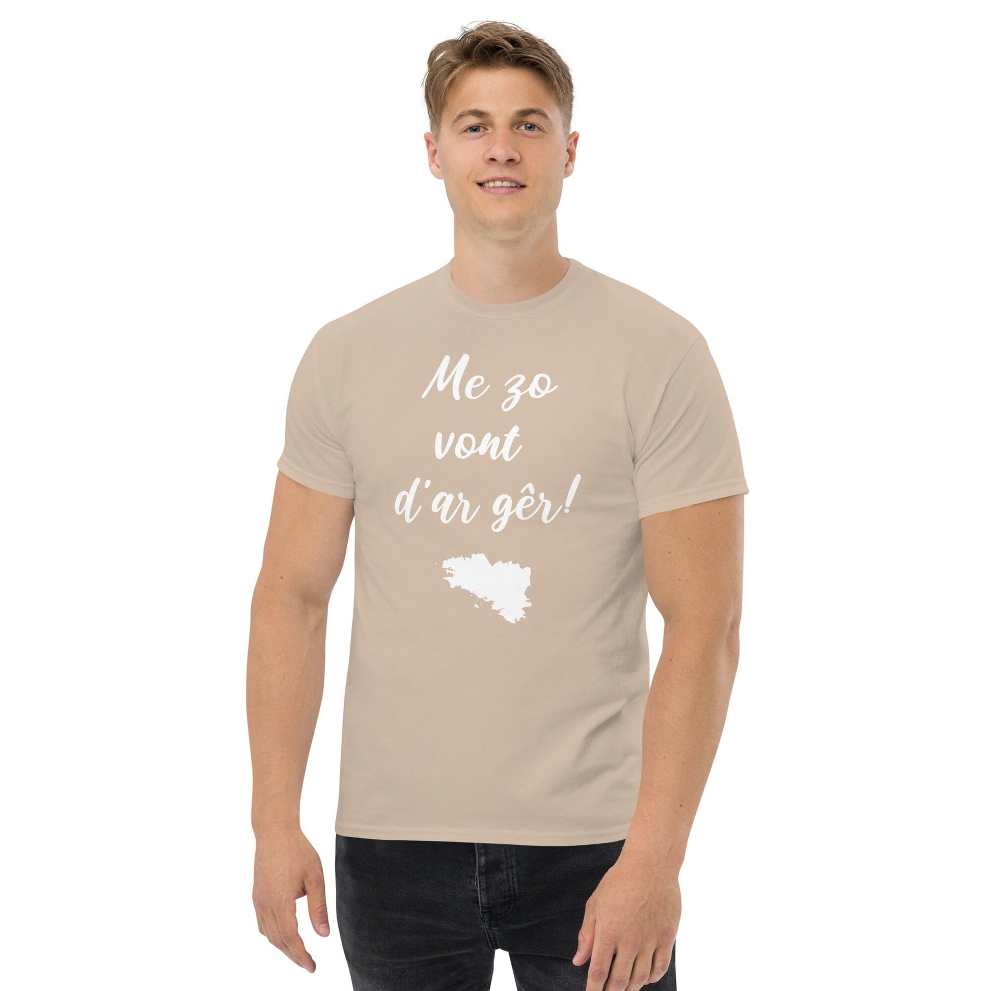 T-shirt homme Me zo vont d'ar gêr t-shirt Bevet Breizh Sable S 