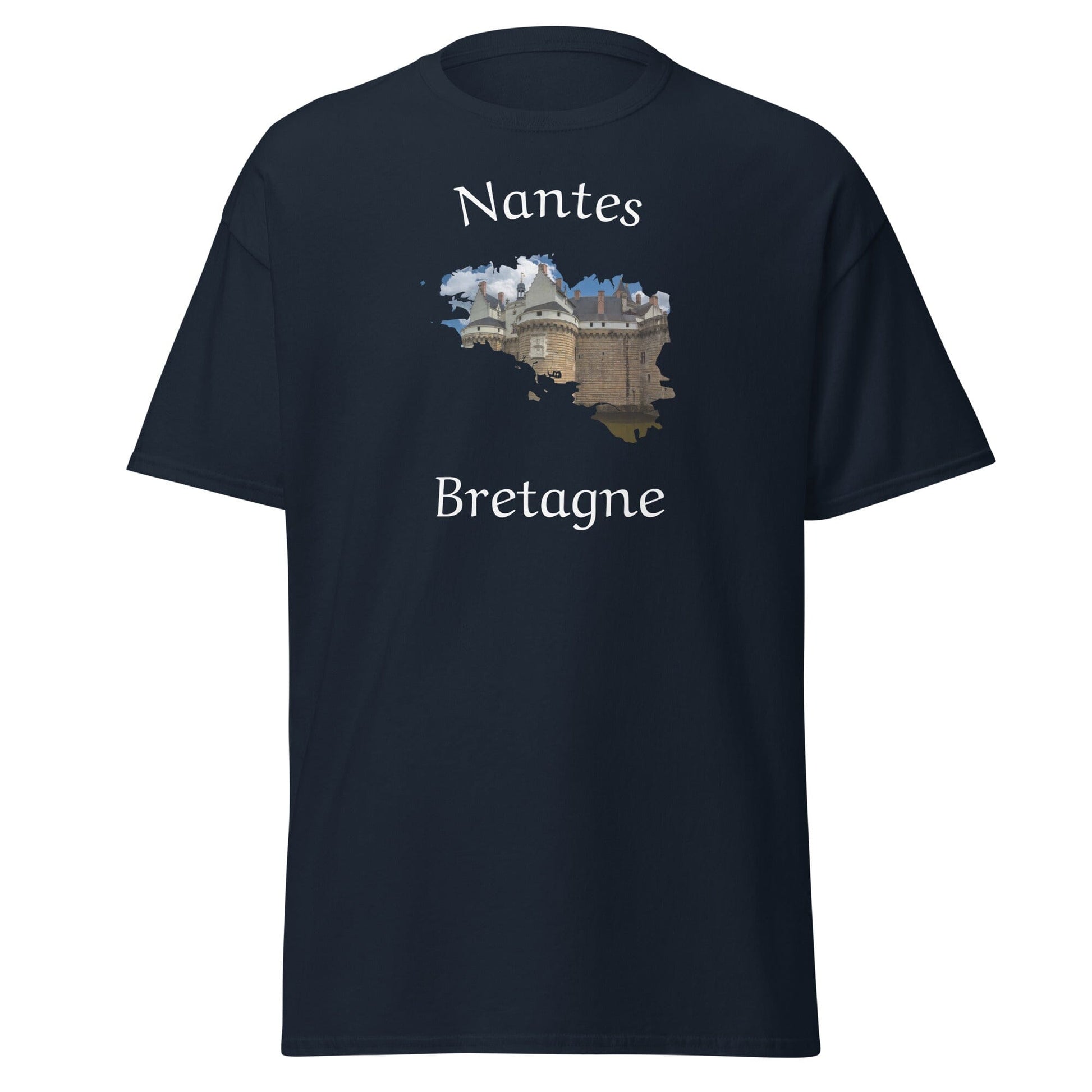 T-shirt homme Nantes en Bretagne t-shirt Bevet Breizh Bleu Marine S 