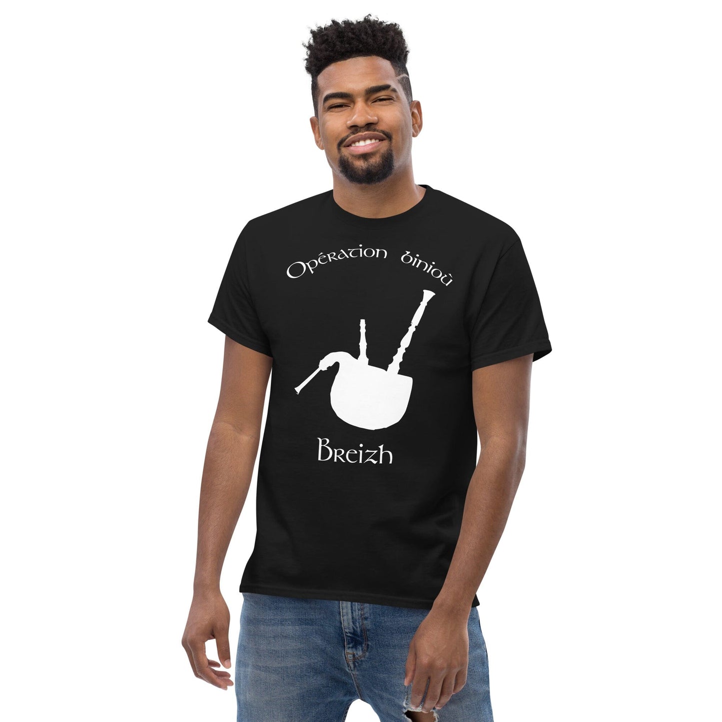 T-shirt homme ''opération binioù'' Bevet Breizh 