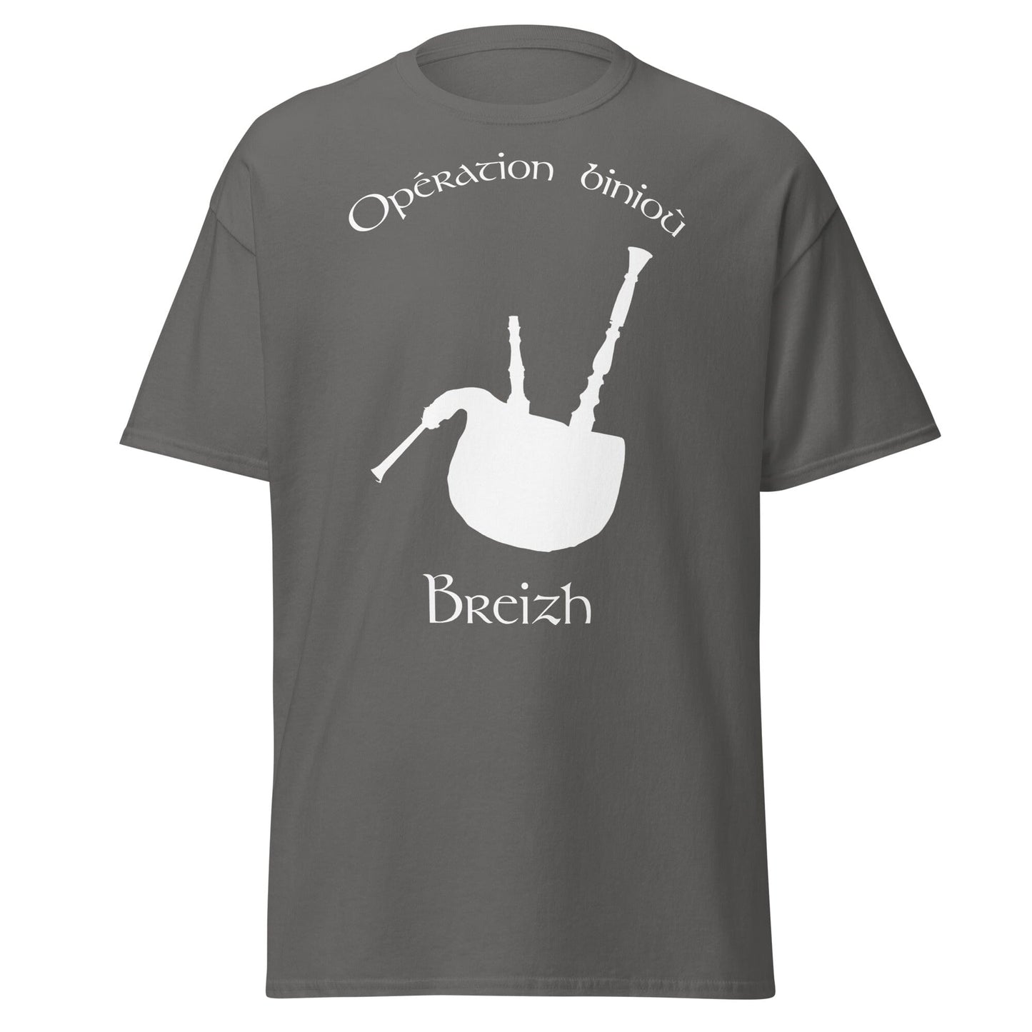 T-shirt homme opération binioù t-shirt Bevet Breizh Anthracite S 