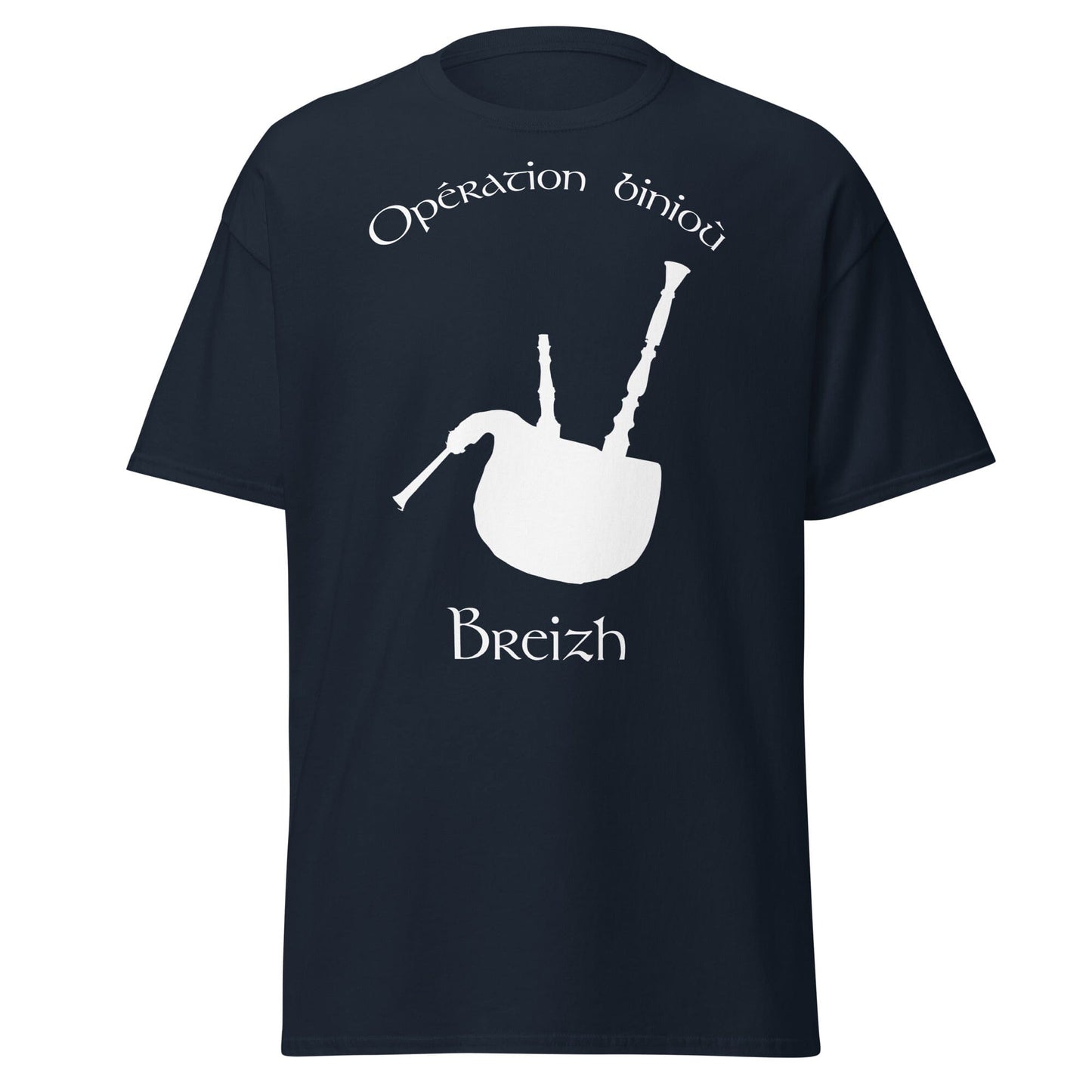 T-shirt homme opération binioù t-shirt Bevet Breizh Bleu Marine S 