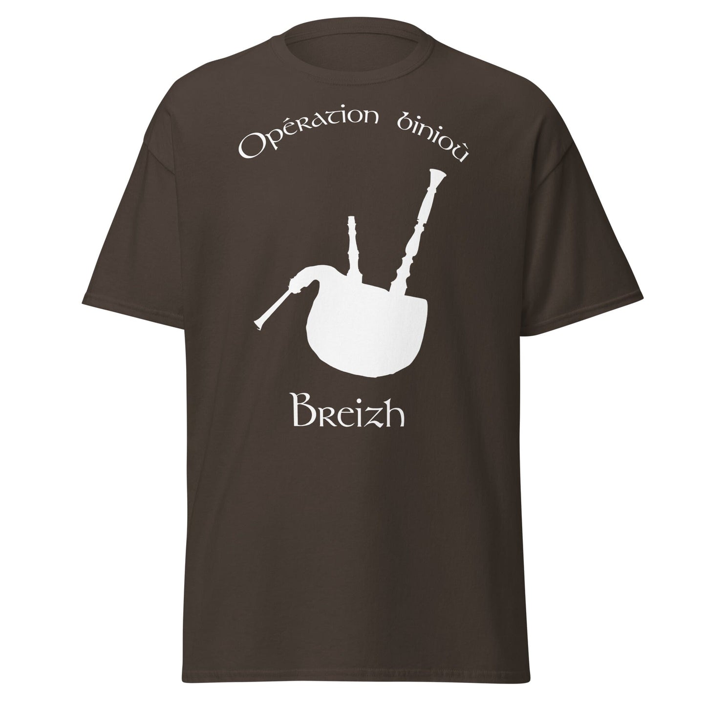 T-shirt homme opération binioù t-shirt Bevet Breizh Chocolat Noir S 