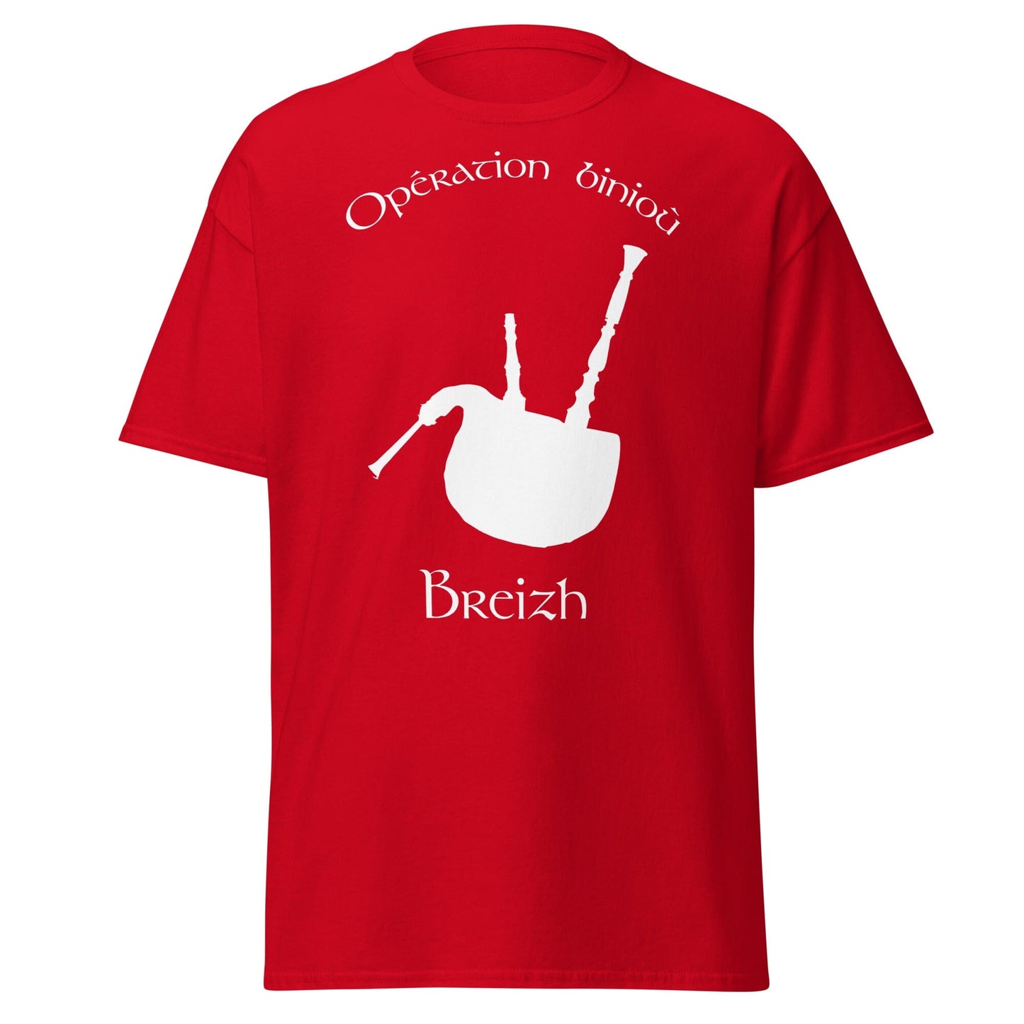T-shirt homme opération binioù t-shirt Bevet Breizh Rouge S 