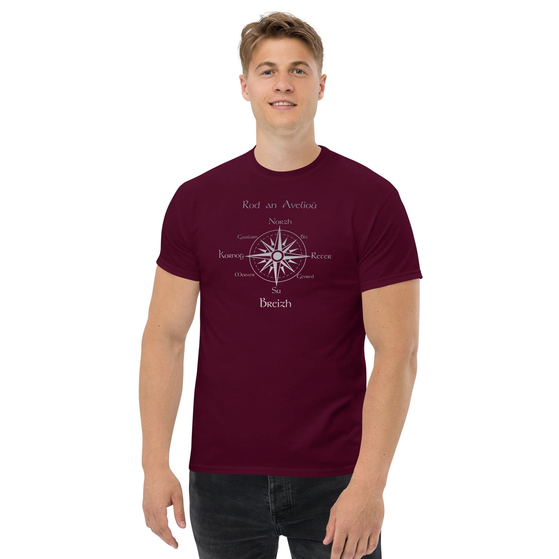 T-shirt homme rod an avelioù t-shirt Bevet Breizh Bordeaux S 