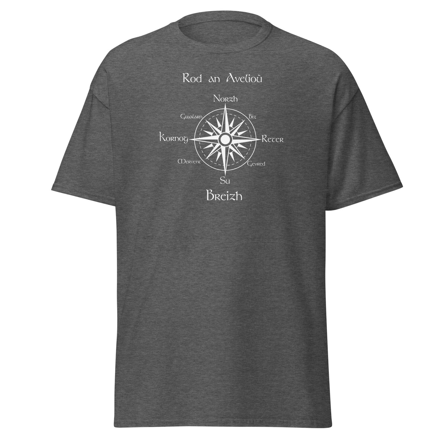 T-shirt homme rod an avelioù t-shirt Bevet Breizh Gris Foncé Chiné S 