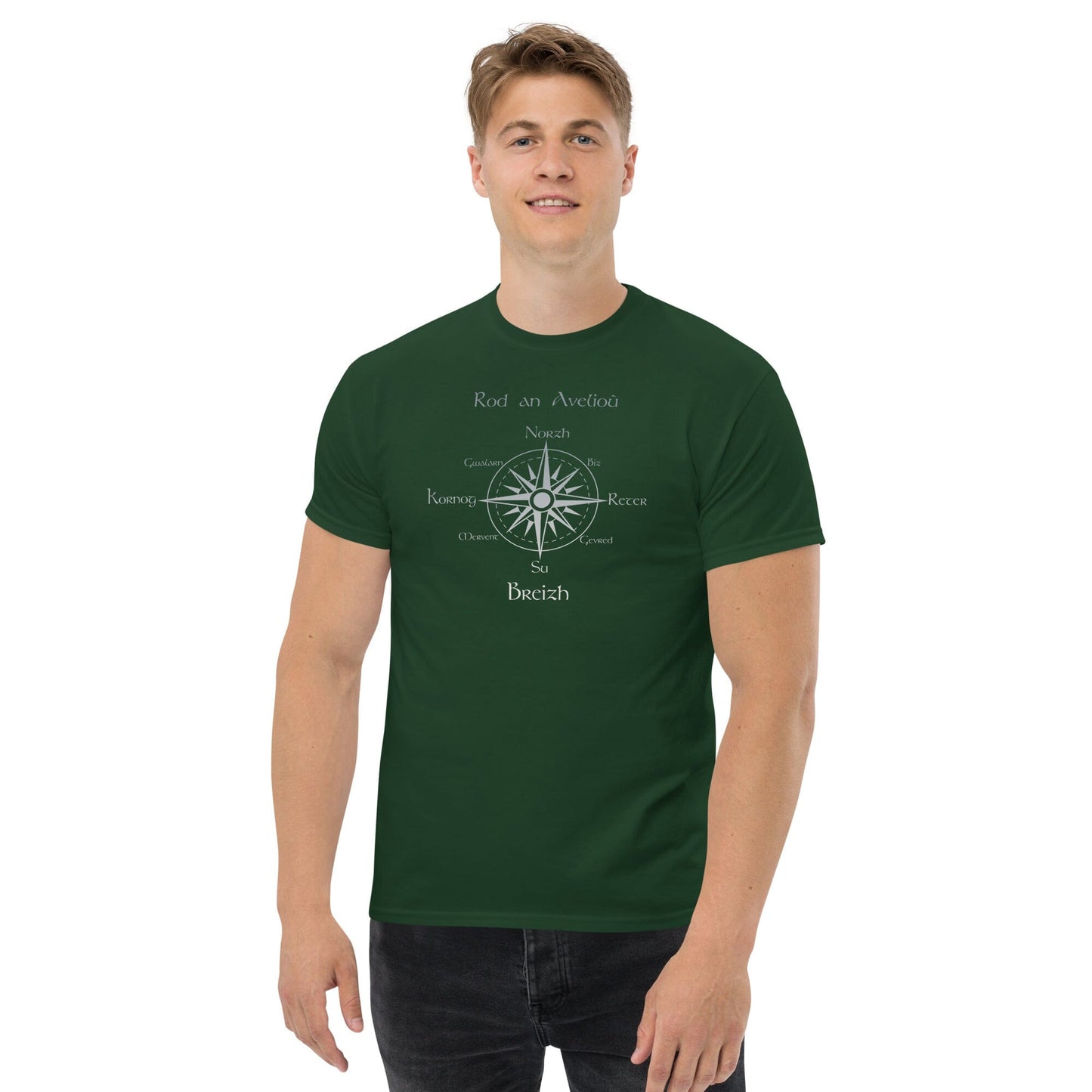 T-shirt homme rod an avelioù t-shirt Bevet Breizh Vert Forêt S 