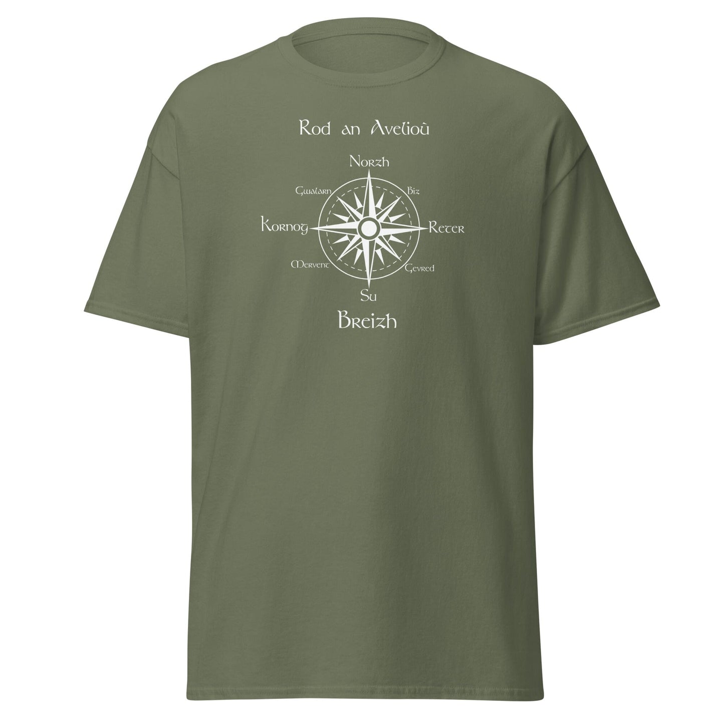 T-shirt homme rod an avelioù t-shirt Bevet Breizh Vert Militaire S 