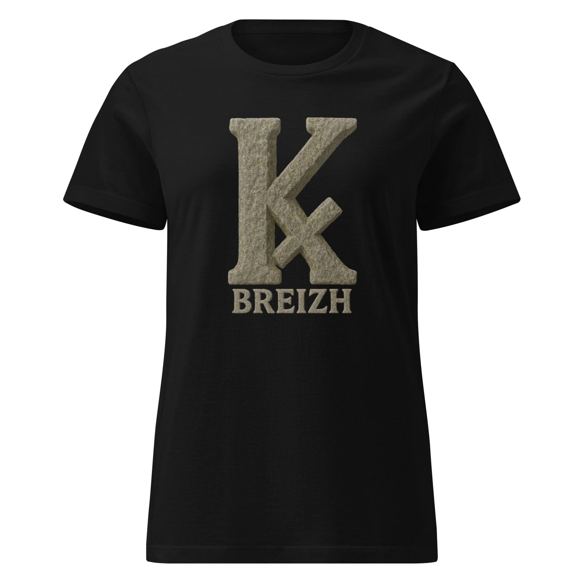 T-shirt K barré pour femme t-shirt Bevet Breizh Noir S 