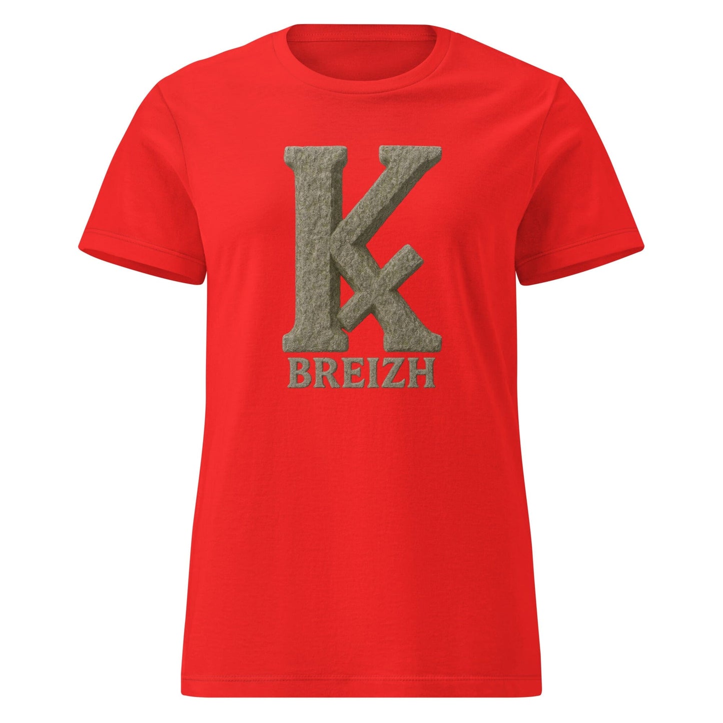 T-shirt K barré pour femme t-shirt Bevet Breizh Rouge S 