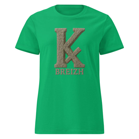 T-shirt K barré pour femme t-shirt Bevet Breizh Vert menthe S 