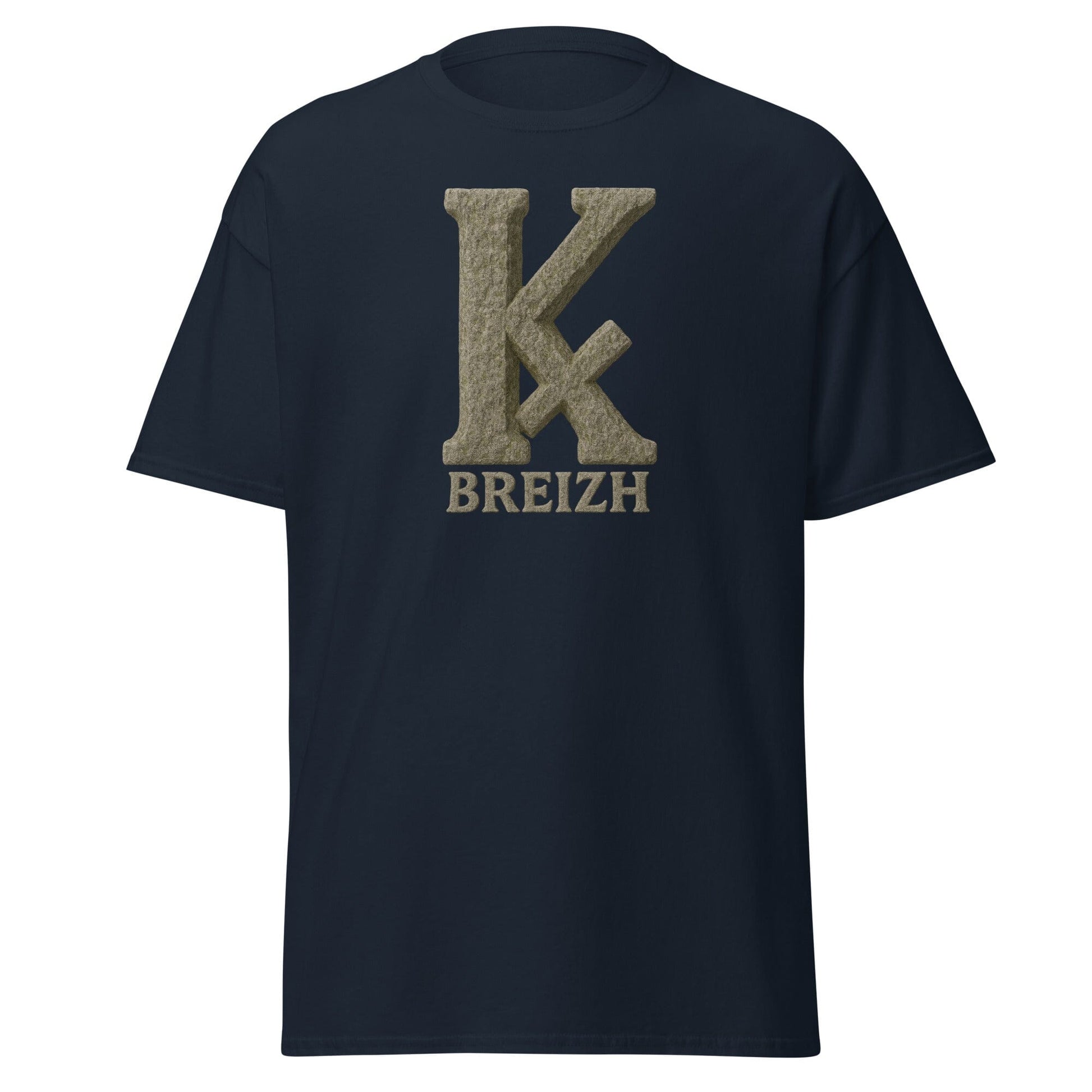 T-shirt K barré pour homme t-shirt Bevet Breizh Bleu Marine S 