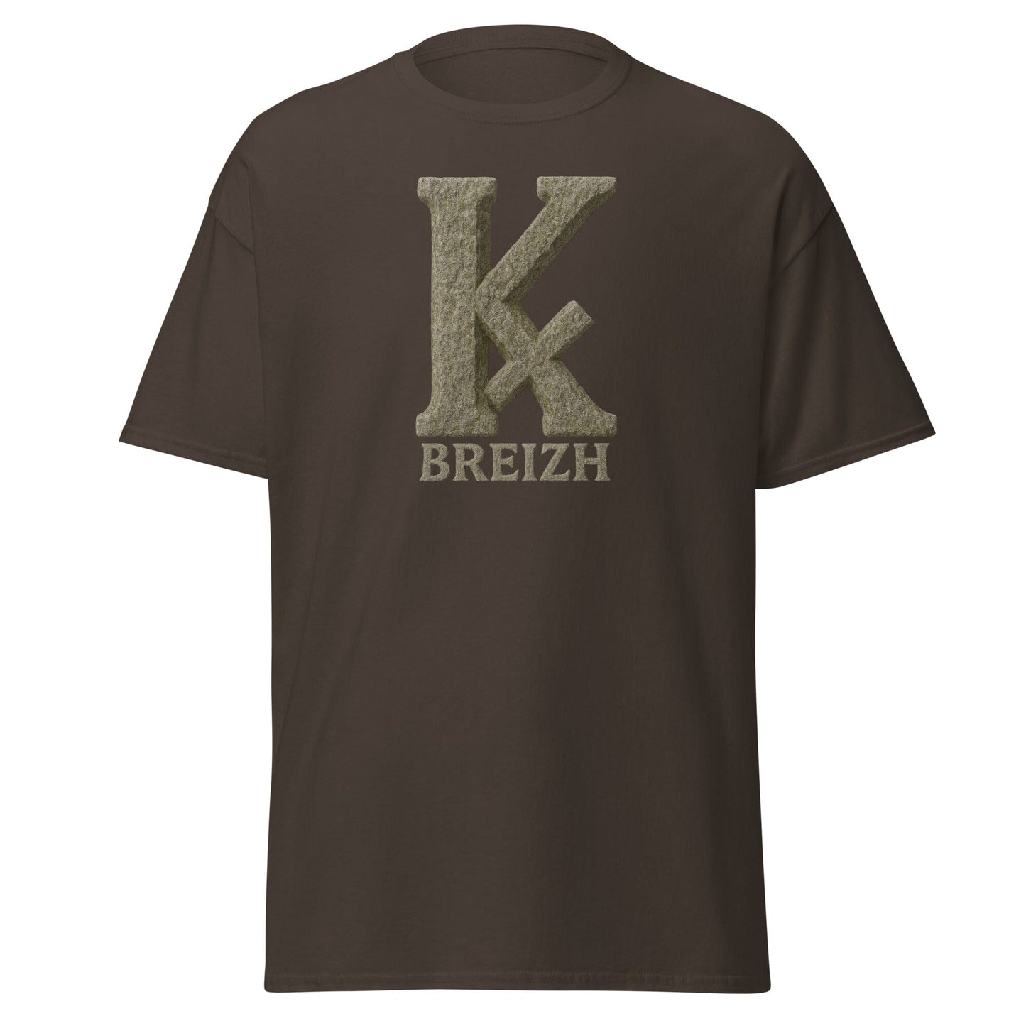 T-shirt K barré pour homme t-shirt Bevet Breizh Chocolat Noir S 