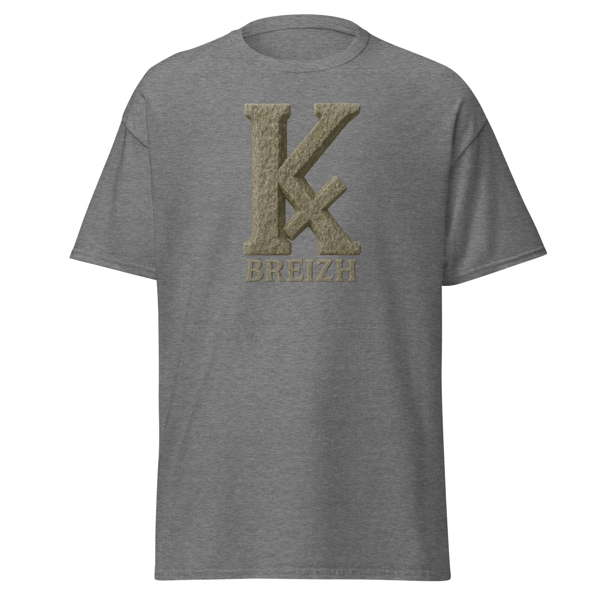 T-shirt K barré pour homme t-shirt Bevet Breizh Graphite Heather S 