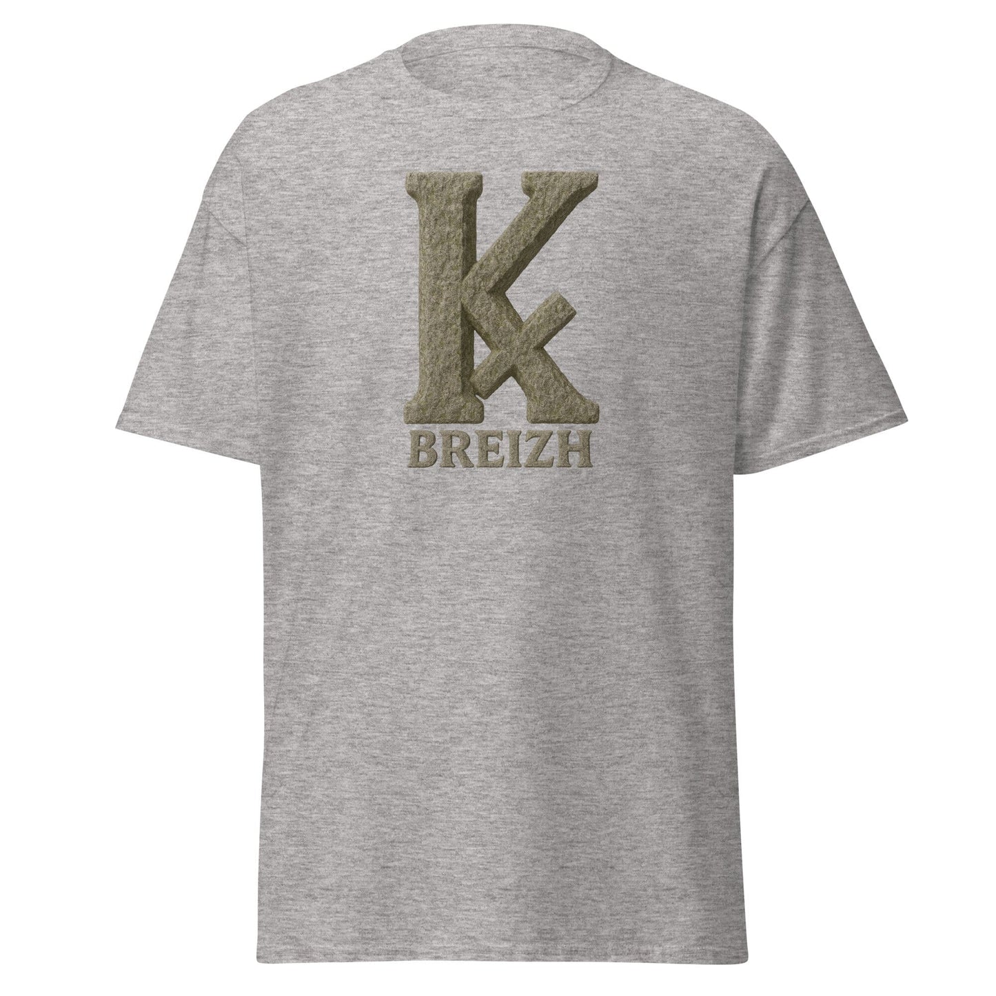 T-shirt K barré pour homme t-shirt Bevet Breizh Gris Sport S 