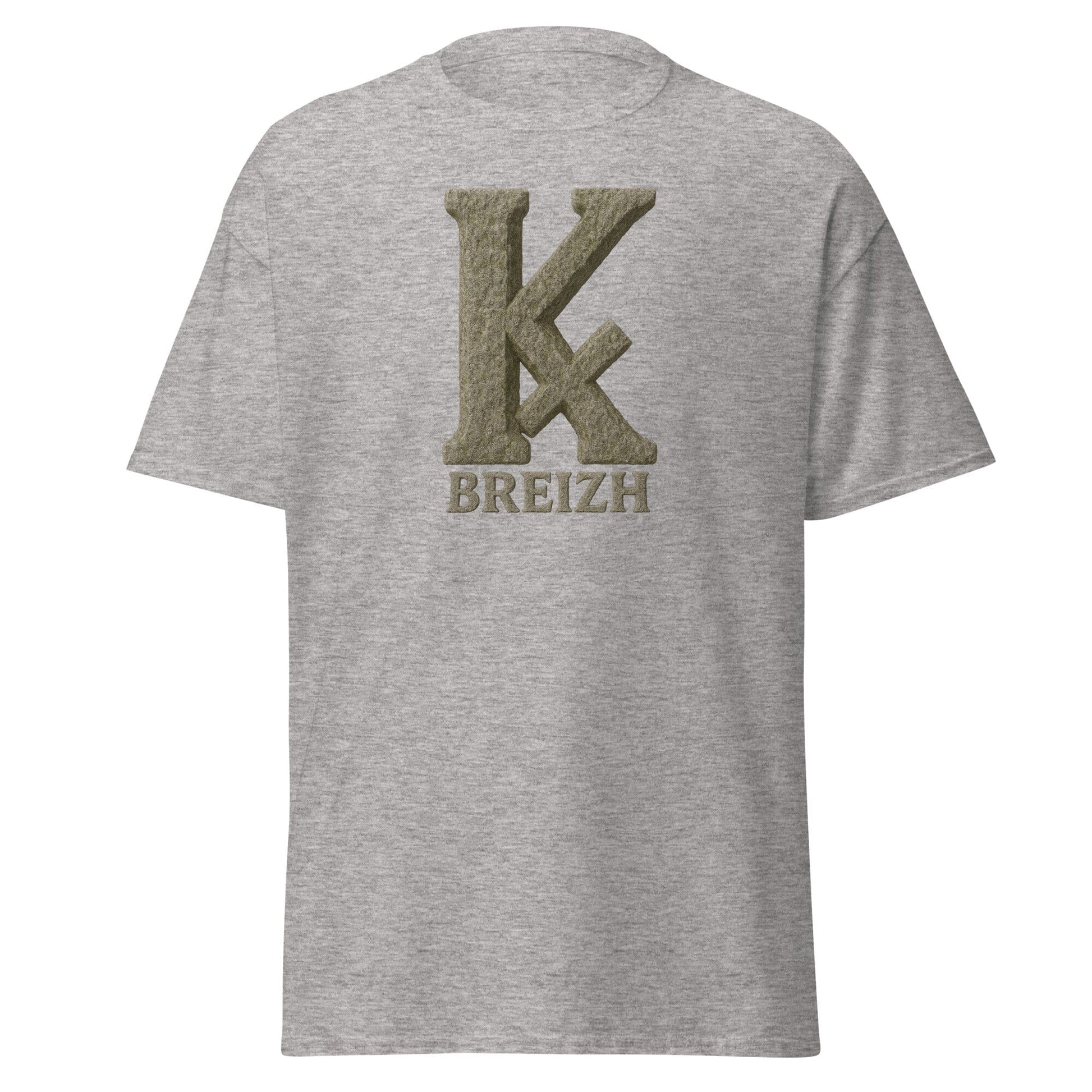 T-shirt K barré pour homme t-shirt Bevet Breizh Gris Sport S 