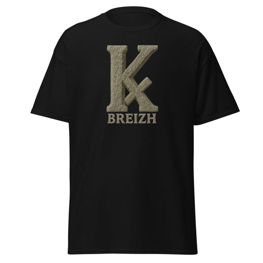 T-shirt K barré pour homme t-shirt Bevet Breizh Noir S 