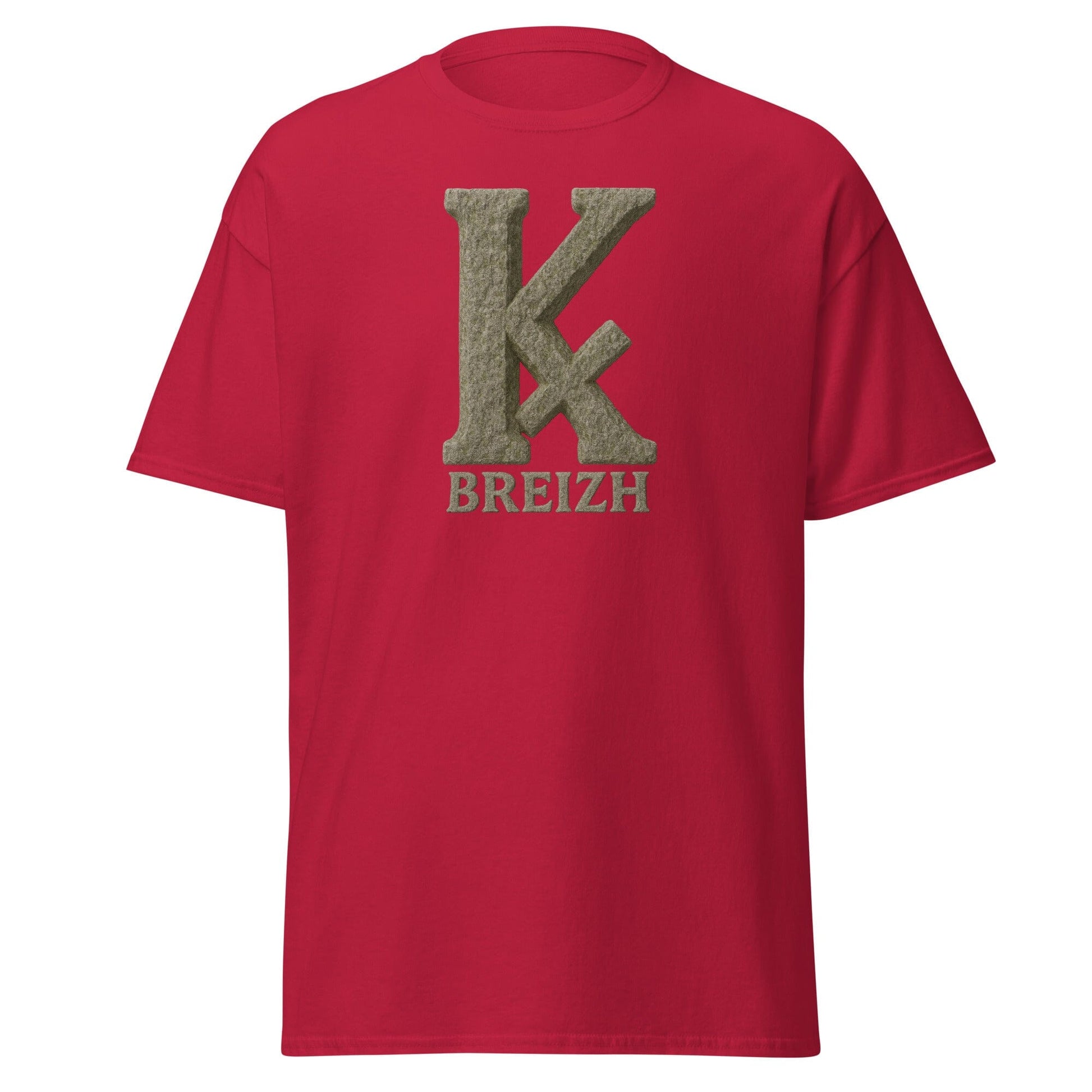 T-shirt K barré pour homme t-shirt Bevet Breizh Rouge cardinal S 
