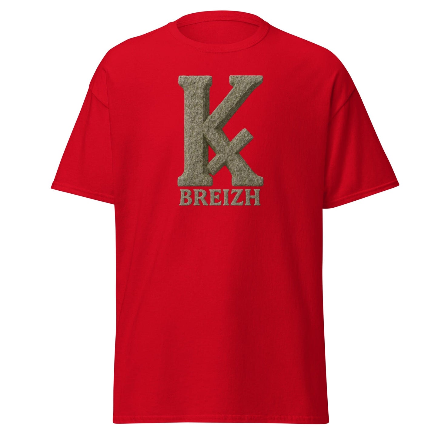 T-shirt K barré pour homme t-shirt Bevet Breizh Rouge S 