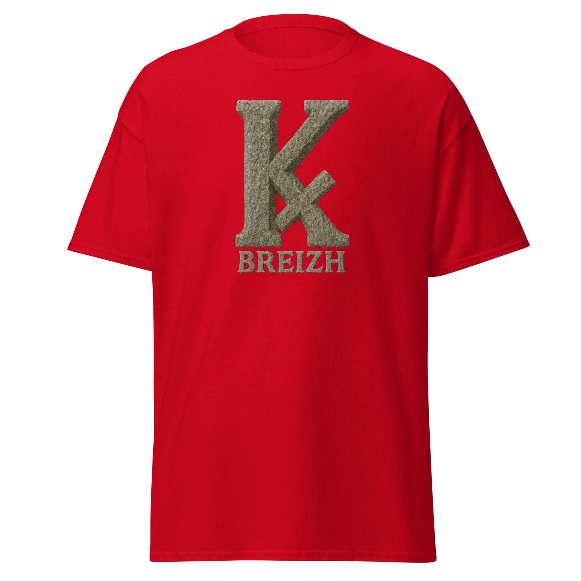 T-shirt K barré pour homme t-shirt Bevet Breizh Rouge S 