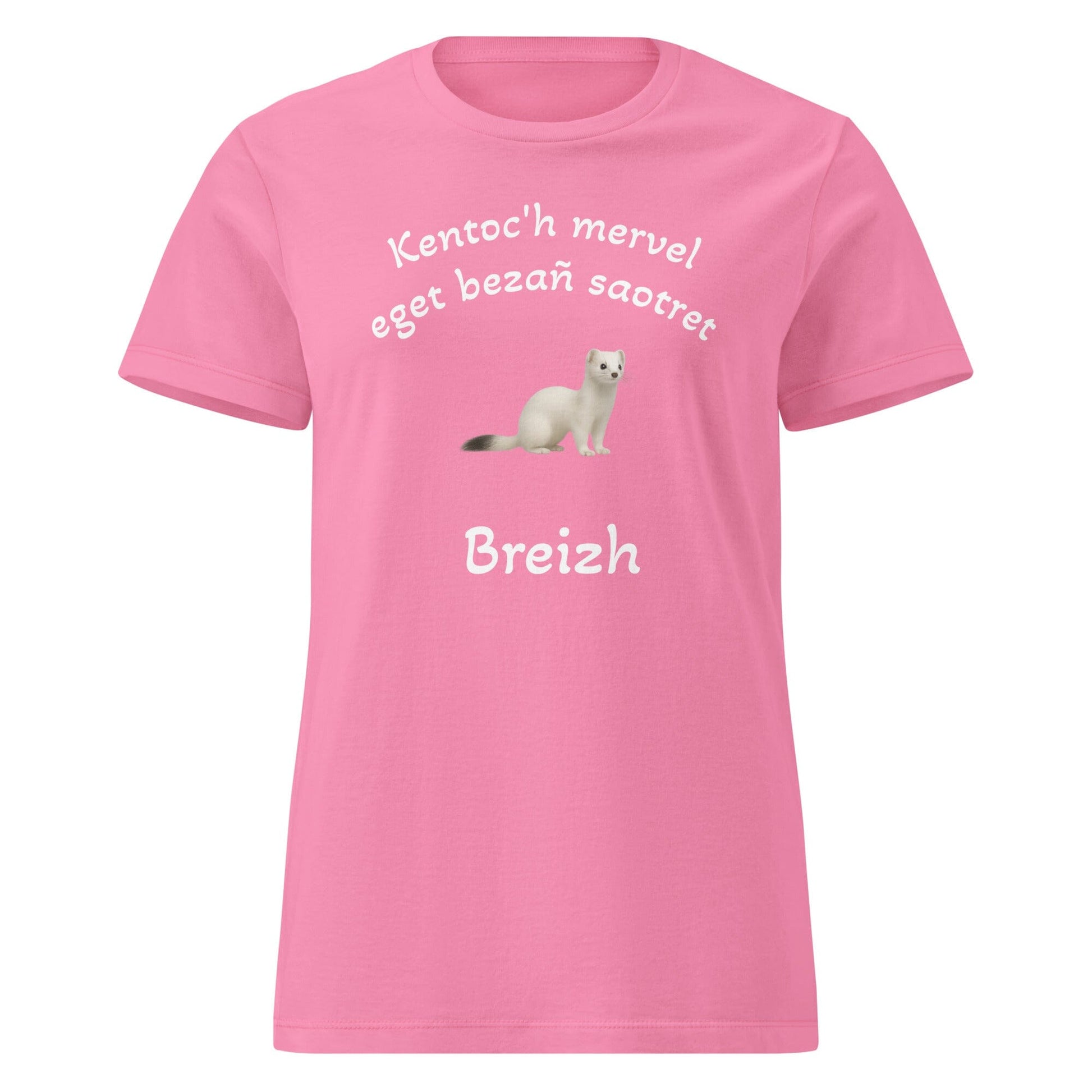 T-shirt Kentoc'h mervel eget bezañ saotret pour femme t-shirt Bevet Breizh Rose S 