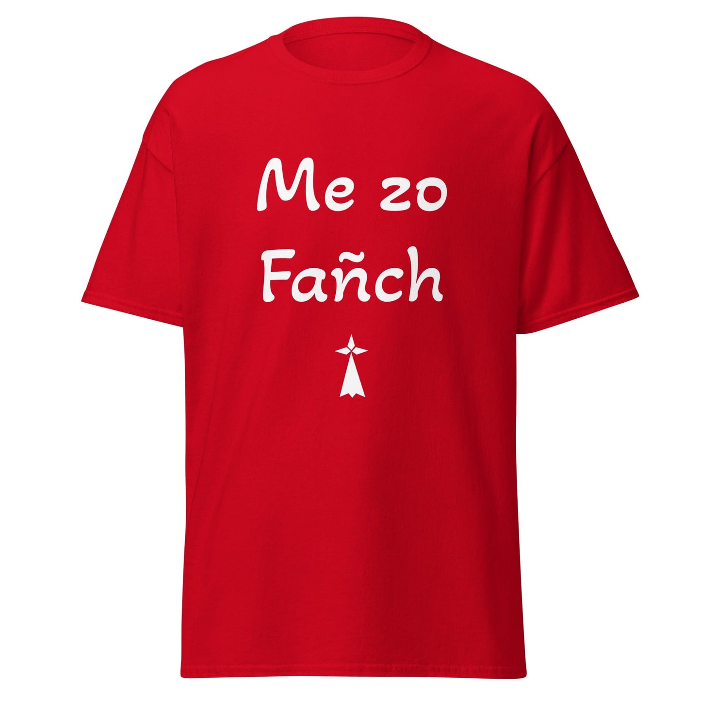 T-shirt Me zo Fañch pour homme t-shirt Bevet Breizh Rouge S 