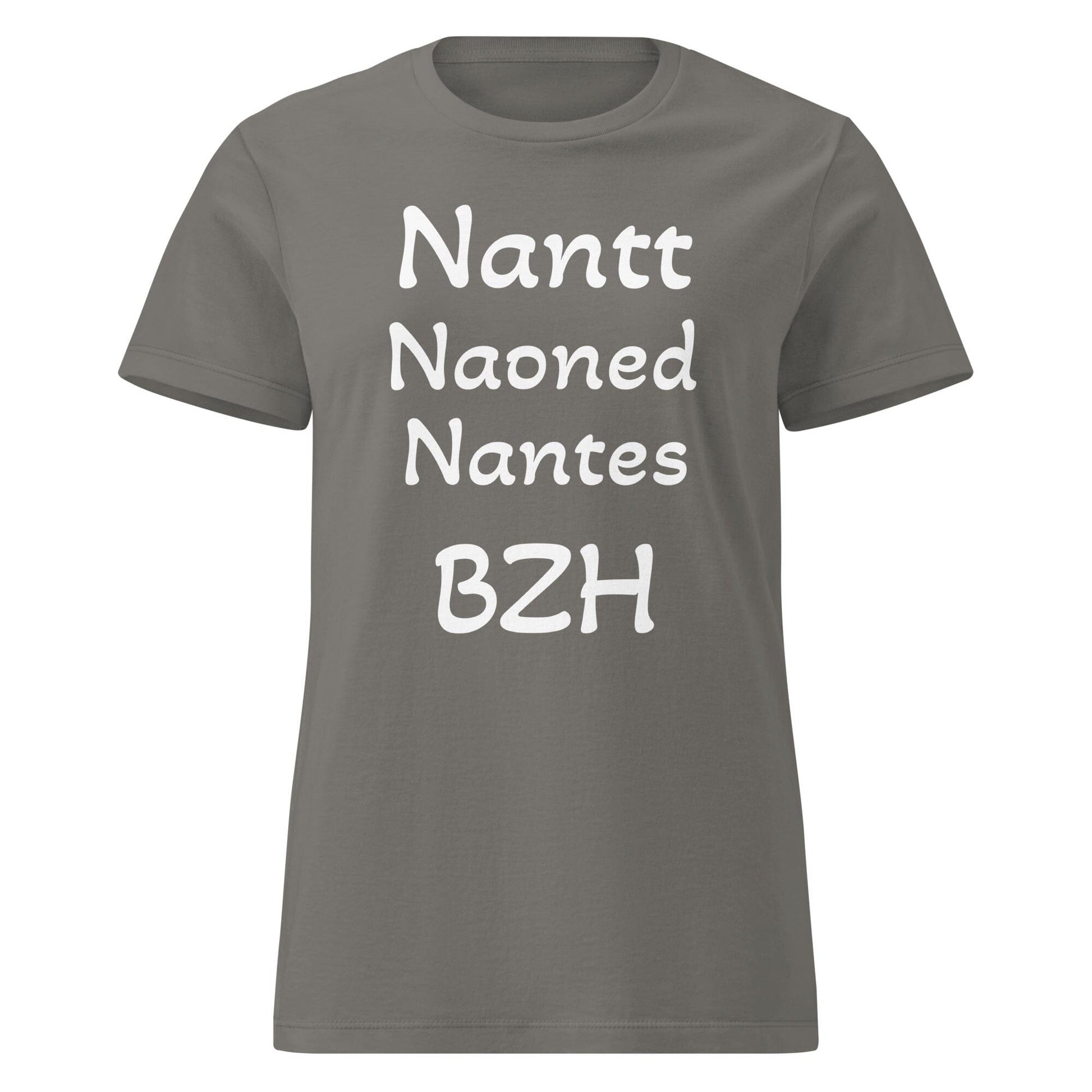 T-shirt Nantt Naoned Nantes BZH pour femme t-shirt Bevet Breizh Anthracite S 