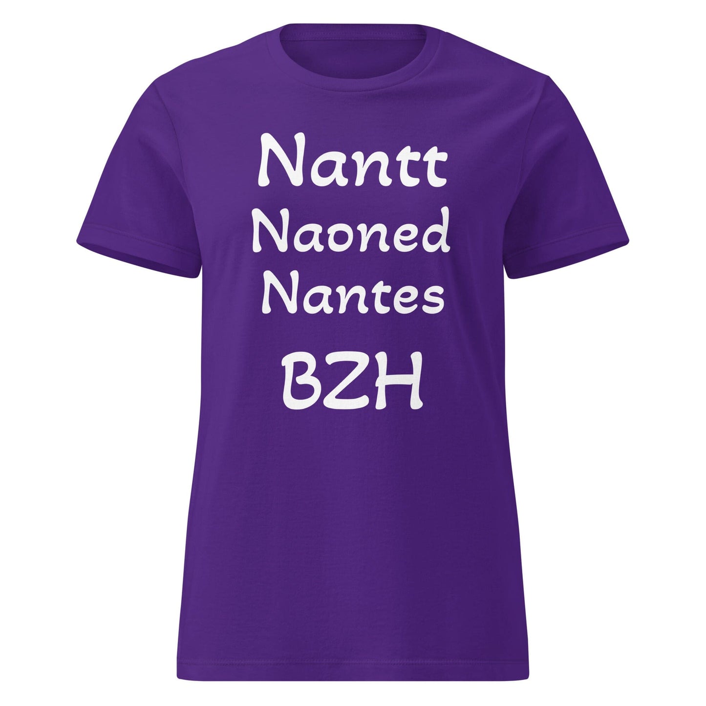 T-shirt Nantt Naoned Nantes BZH pour femme t-shirt Bevet Breizh Violet S 